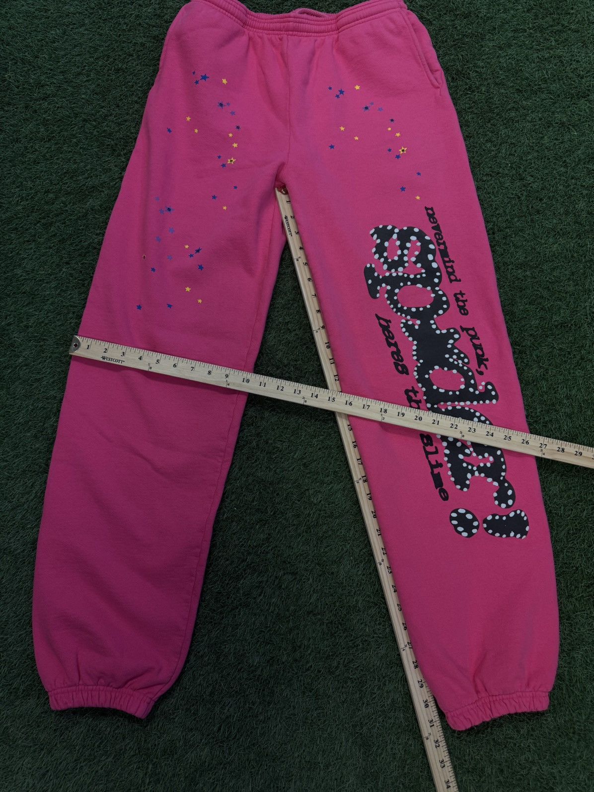 Sp5der Sp5der Worldwide Original OG Pink Sweatpants Size M (NEW) Size US 30 / EU 46 - 12 Thumbnail