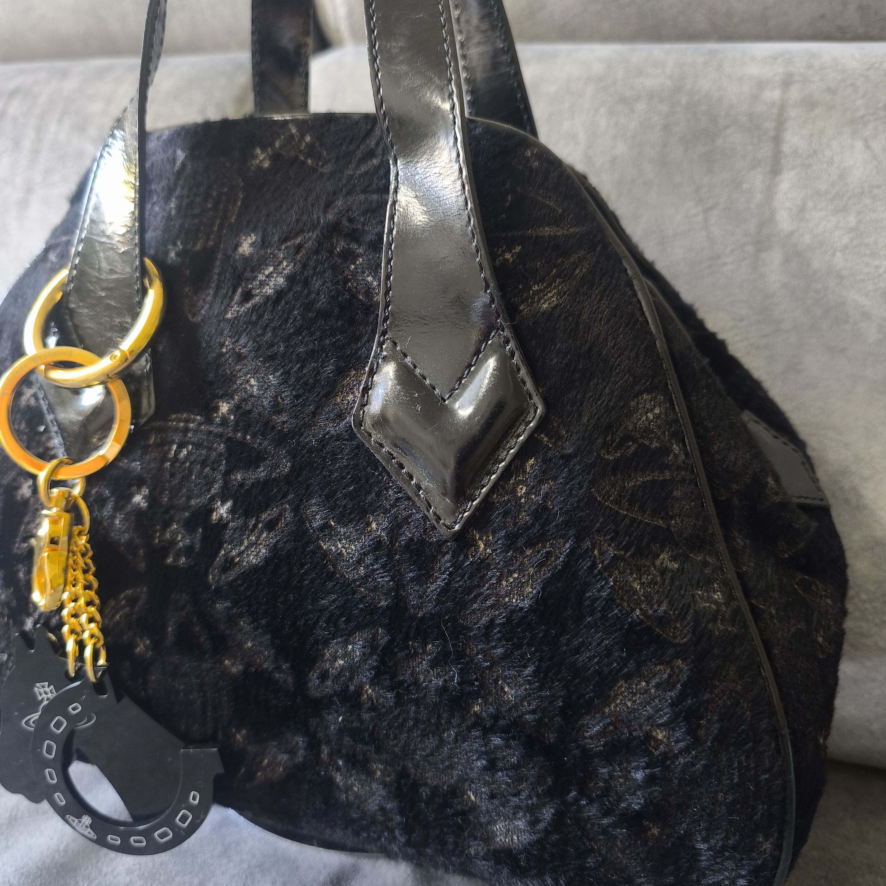 Vivienne Westwood Vivienne Westwood Yasmin Orb Monogram Haircalf Boston Bag Size ONE SIZE - 2 Thumbnail
