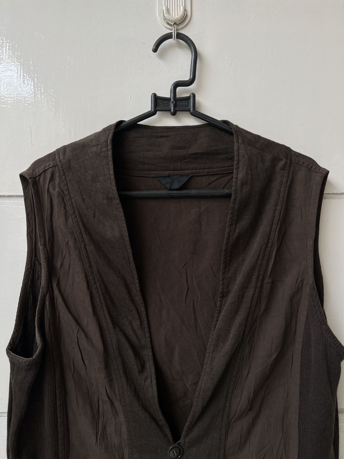 Yohji Yamamoto Yohji Yamamoto Pour Deux Brown Vest Size US M / EU 48-50 / 2 - 5 Thumbnail