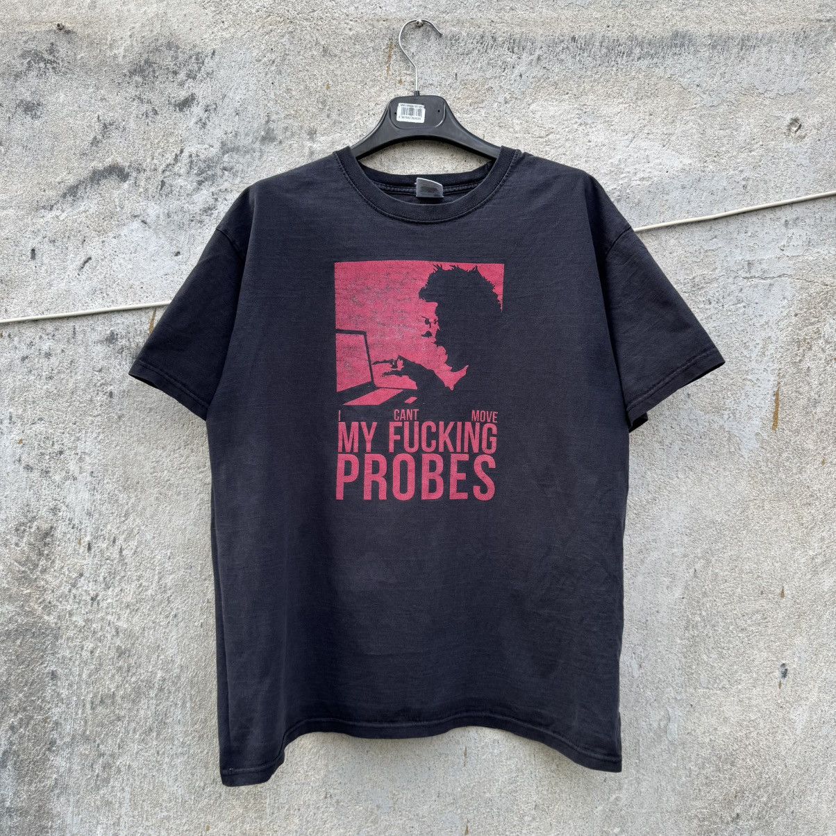 Band Tees Vtg I cant move my fucking probes Washed Tee trainspotting Size US L / EU 52-54 / 3 - 2 Thumbnail