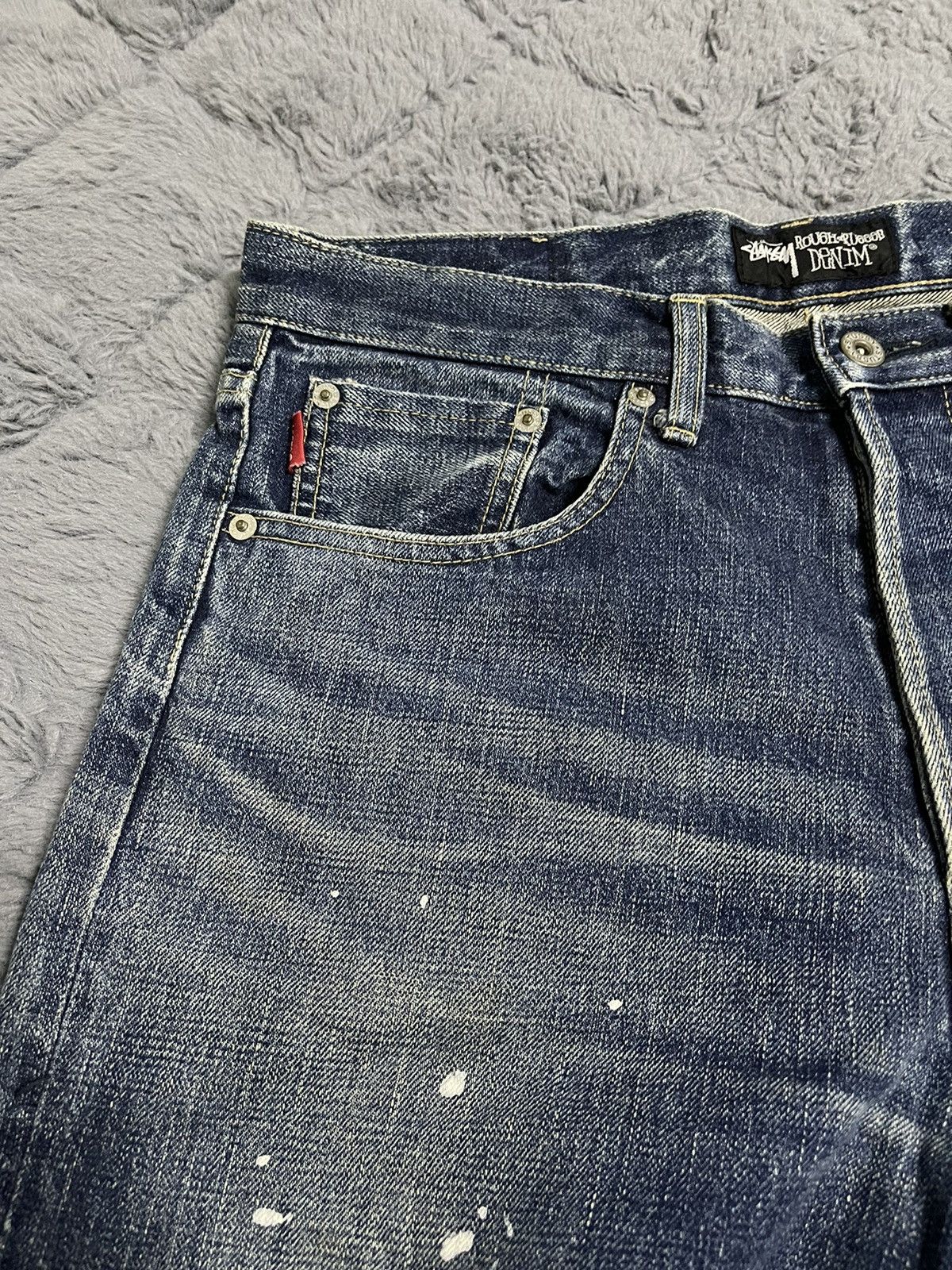 Stussy × Vintage Stussy 5TH Anniversary Jeans Size US 32 / EU 48 - 4 Thumbnail
