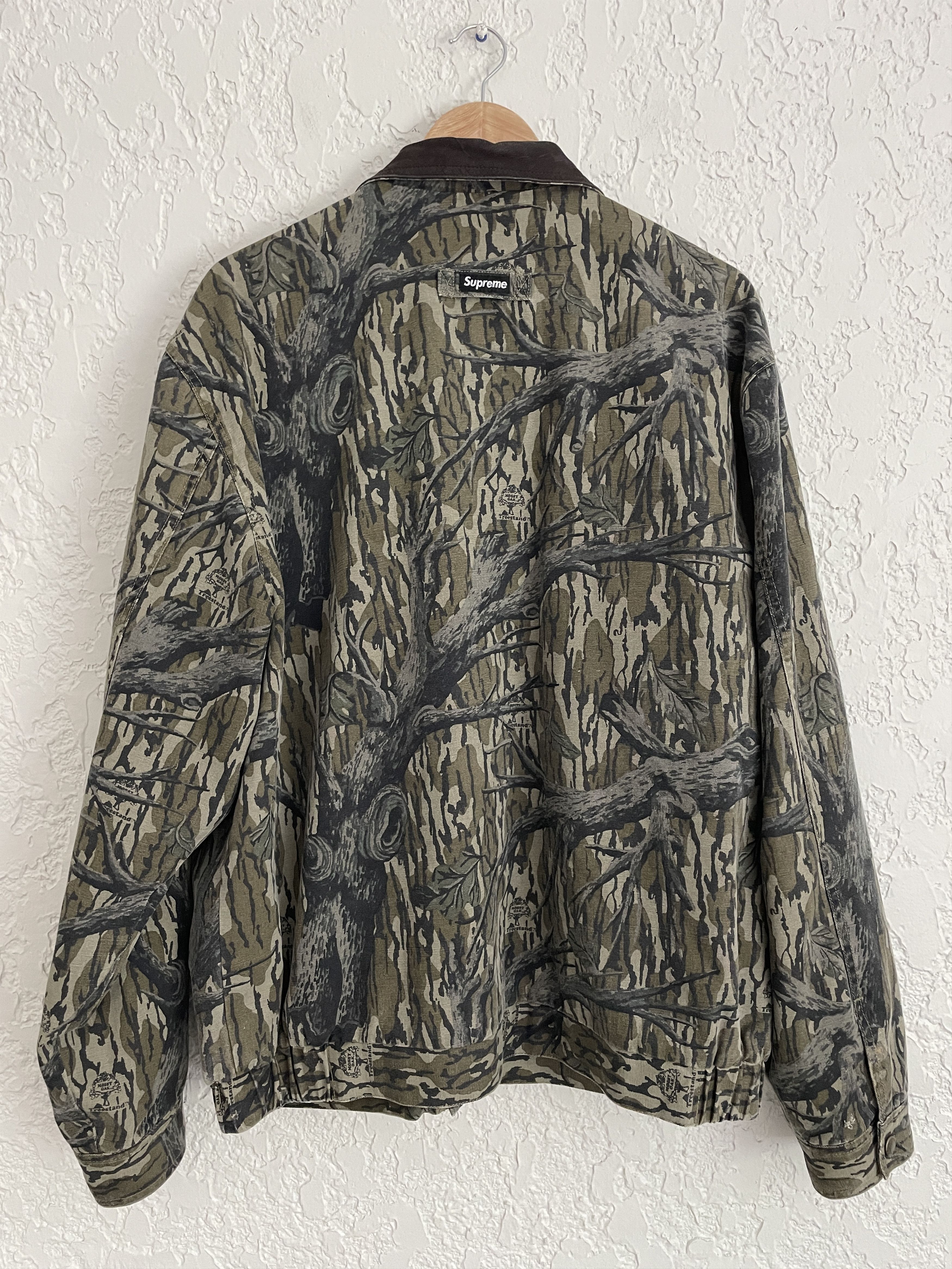 Supreme 🔥 Supreme® x Mossy Oak® RARE Leather Collar Field Jacket Size US XL / EU 56 / 4 - 10 Thumbnail