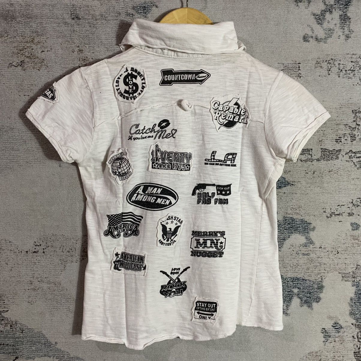 Beauty Beast × Japanese Brand 2000s Japanese Patchwork Gothic Style Tshirt Size US XS / EU 42 / 0 - 2 Thumbnail