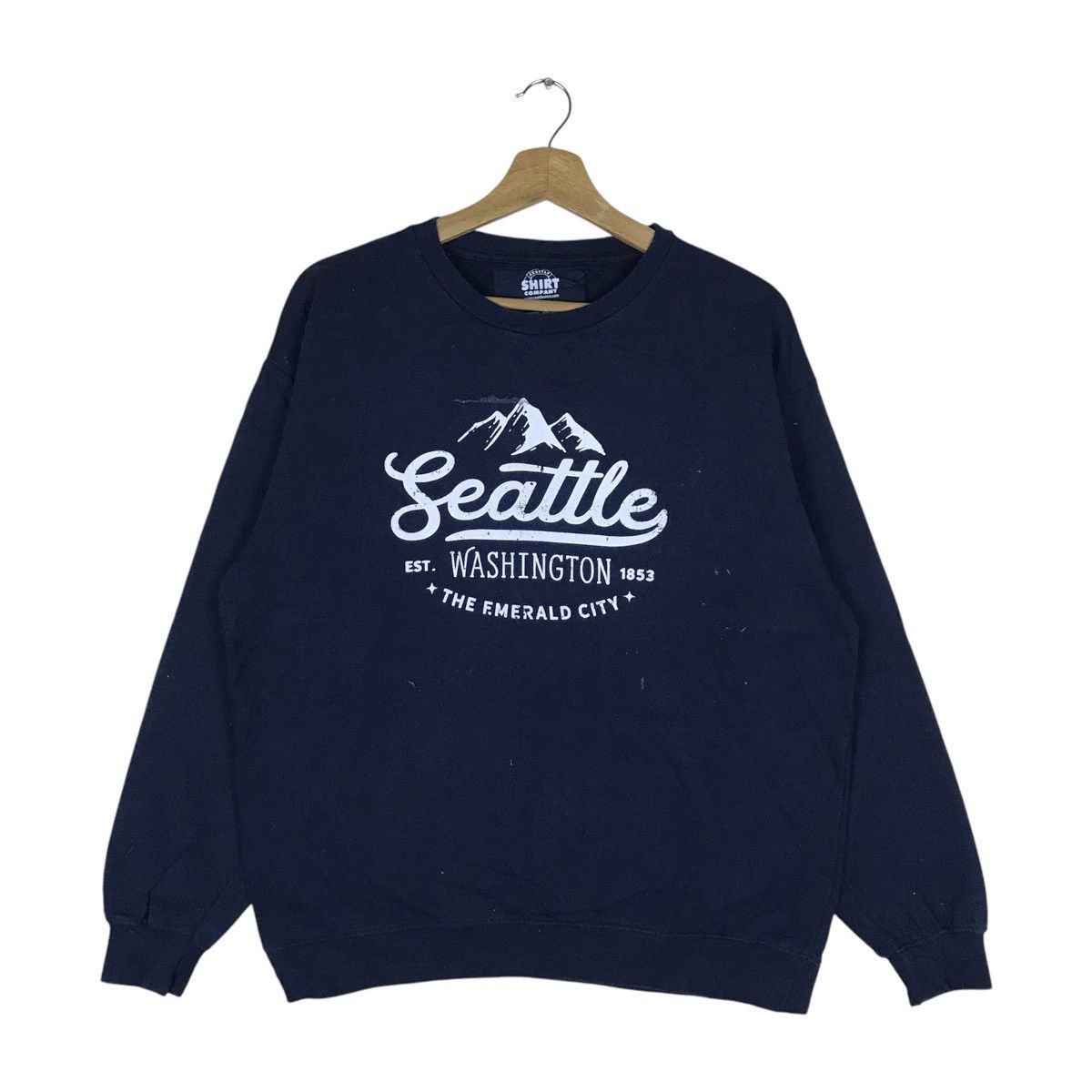 Vintage Vintage Seattle Shirt Company Pullover Jumper Sweatshirt Size US M / EU 48-50 / 2 - 1 Thumbnail