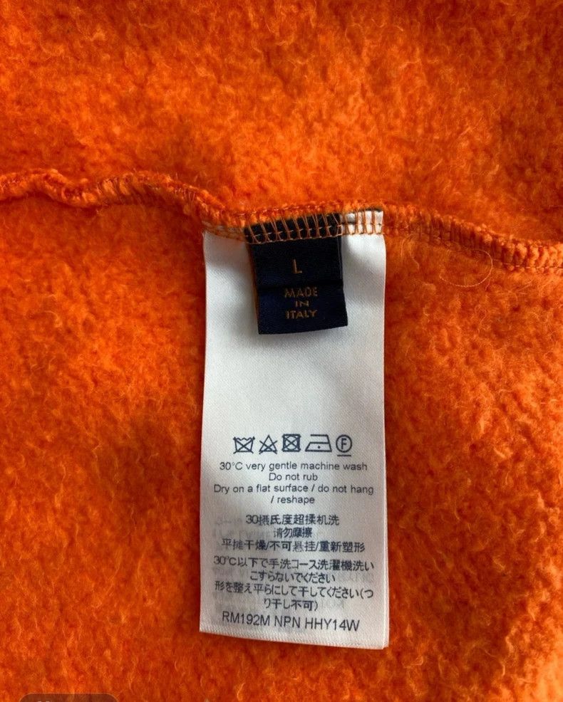 Louis Vuitton Louis Vuitton Orange flocked full-print sweatshirt Size US L / EU 52-54 / 3 - 4 Thumbnail