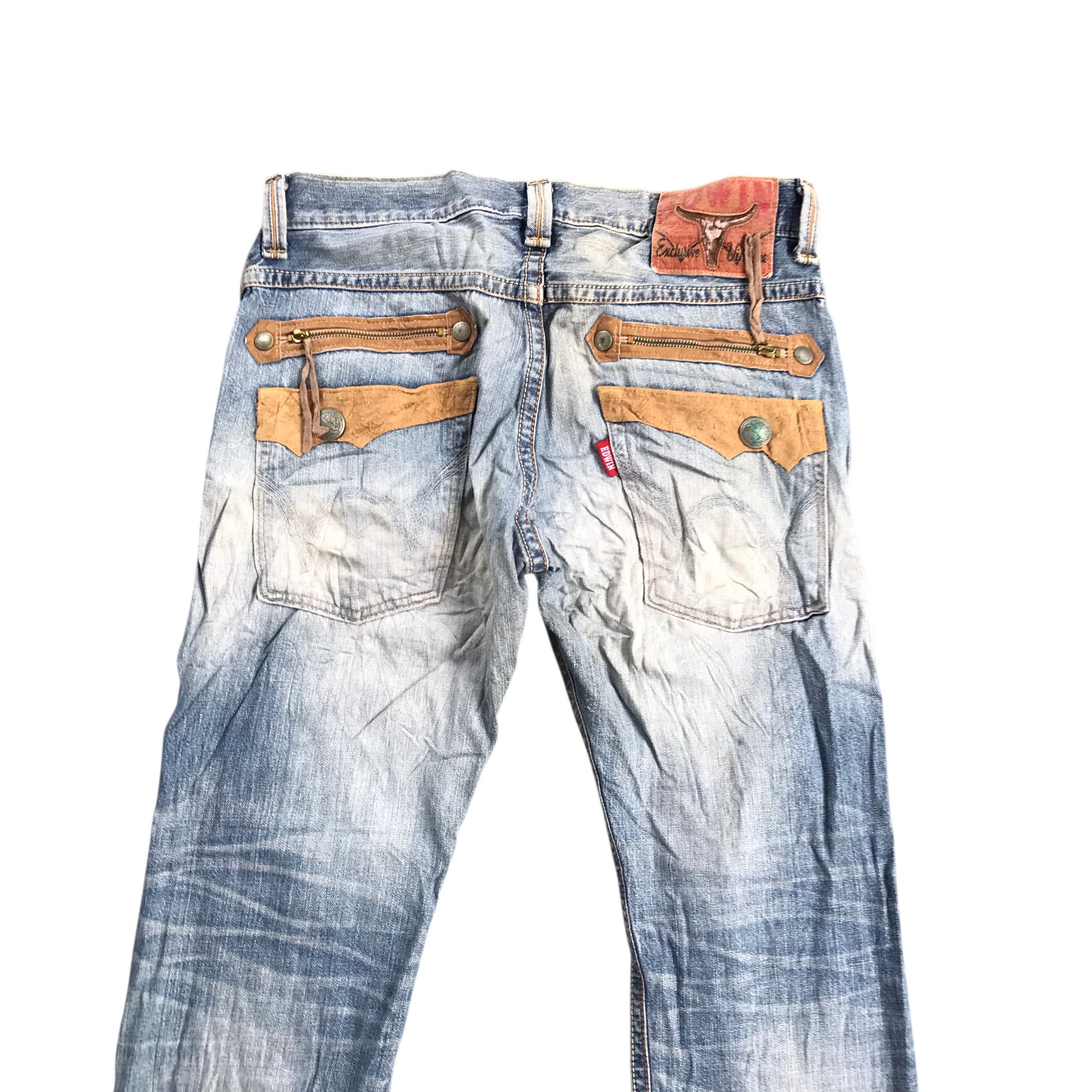 Edwin Vintage Edwin Exclusive Distressed Denim-size 36 Size US 36 / EU 52 - 2 Thumbnail