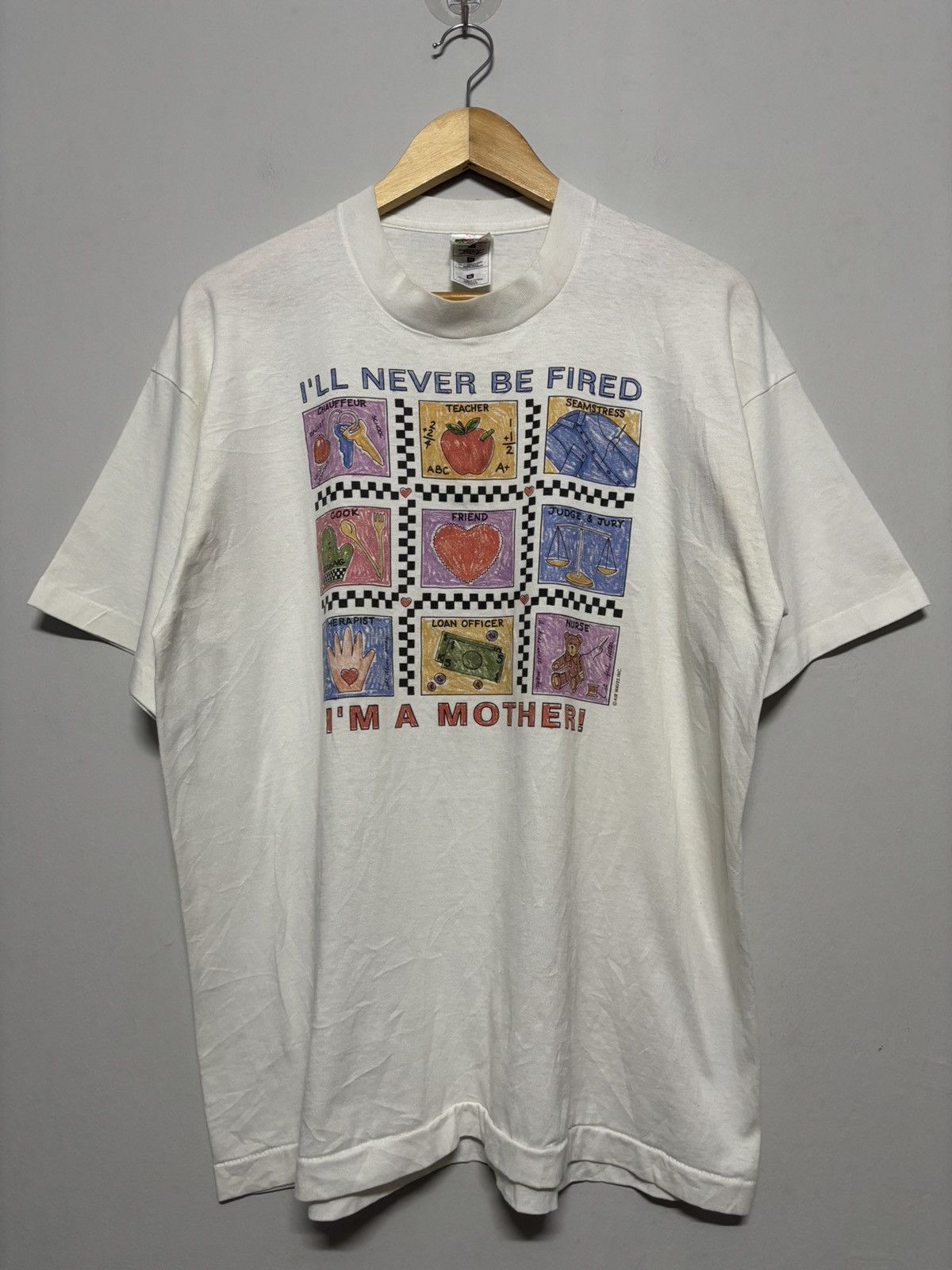 Fruit Of The Loom Vintage fruit of the Loom Mother Days Graphic Tee Size US XL / EU 56 / 4 - 1 Thumbnail