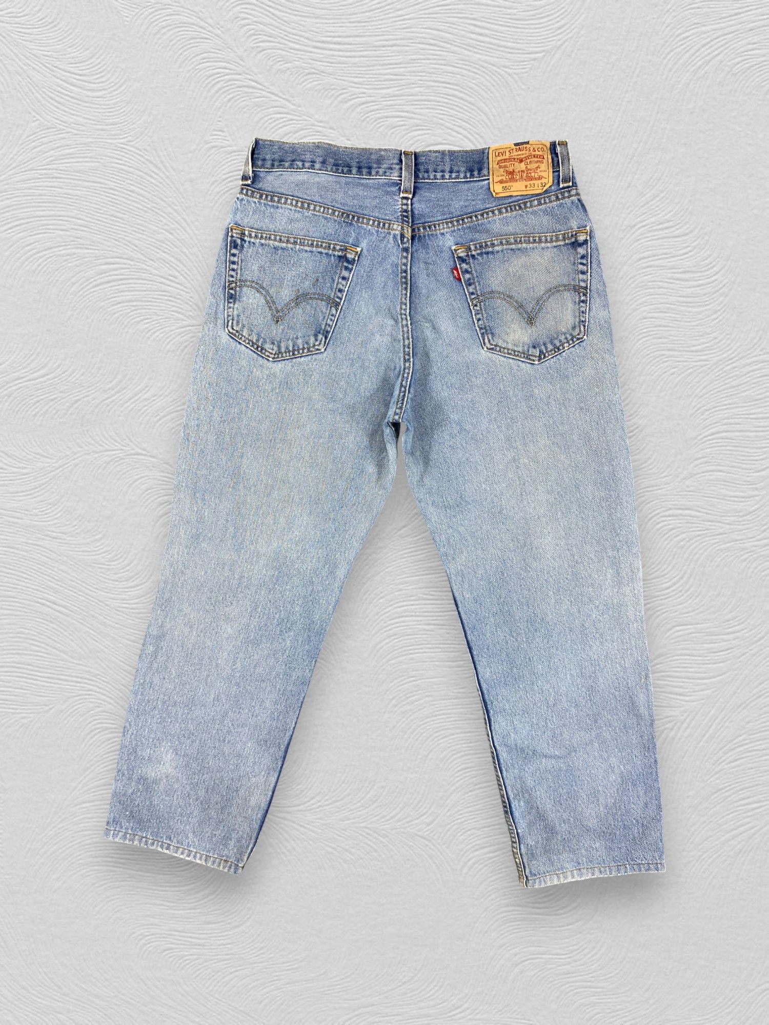 Levi's Blue Wash Vintage Levi's 550 Jeans 33x28.5 Denim -JN2169 Size US 33 - 2 Thumbnail