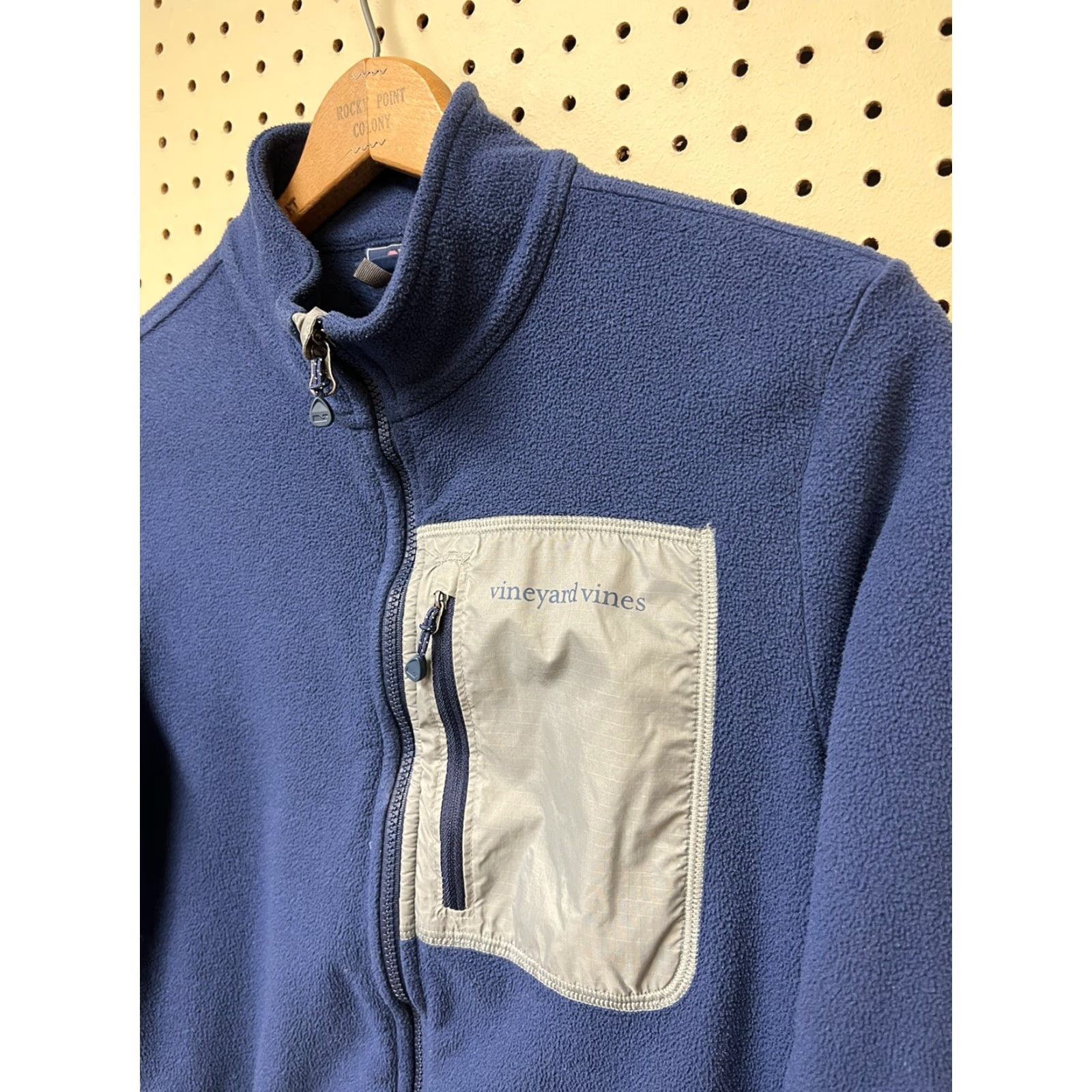 Vineyard Vines VINEYARD VINES Martha's Vineyard Full Zip Fleece Jacket Blue Pocket S Men Jacket Size US S / EU 44-46 / 1 - 3 Thumbnail