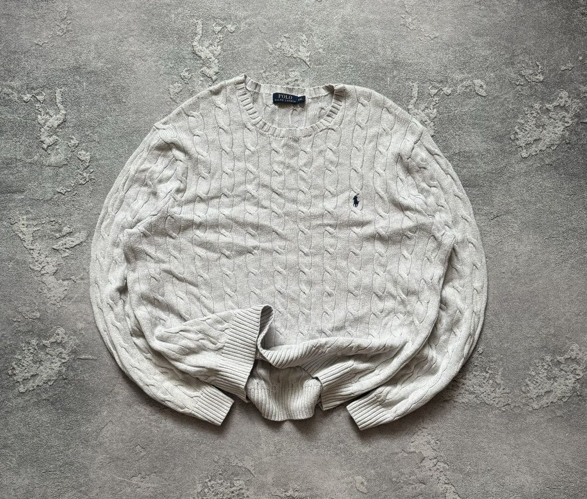 Polo Ralph Lauren Polo Ralph Lauren XL cable knit sweater jumper pullover Size US XXL / EU 58 / 5 - 1 Thumbnail