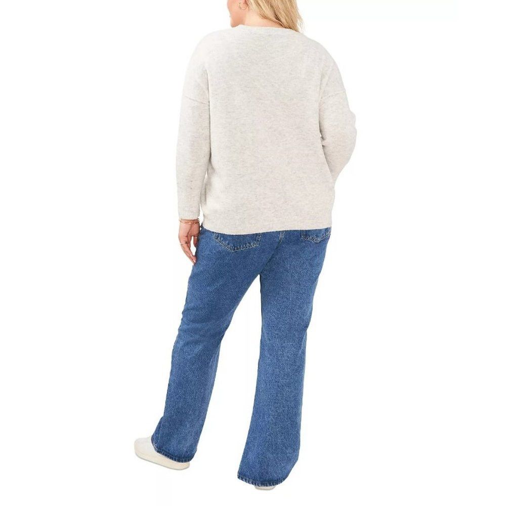 Vince Camuto NWT New $79 Vince Camuto Cozy Long Sleeve Grey Sweater Size Size 3XL / US 20-22 - 2 Thumbnail