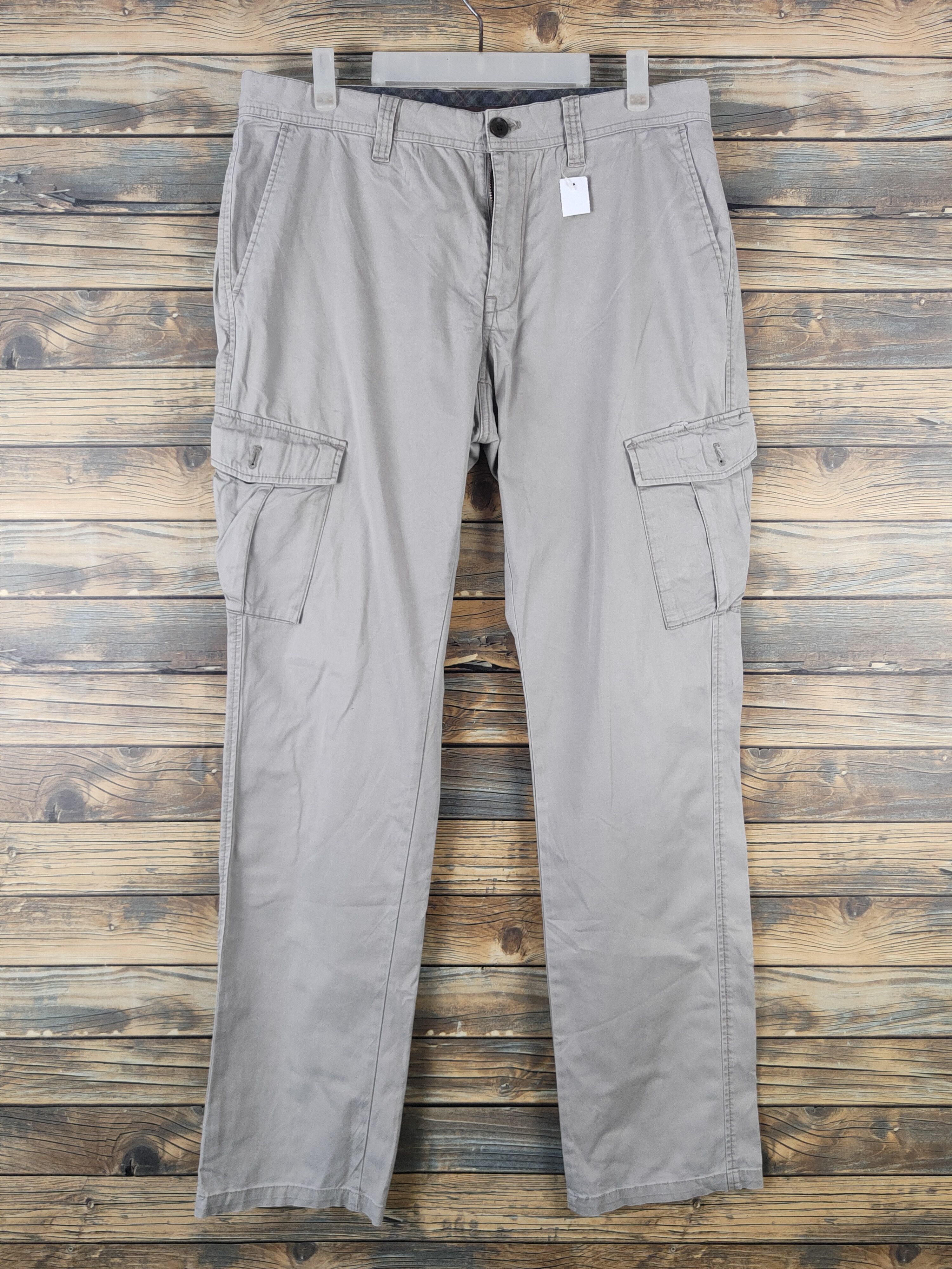 Japanese Brand DL Ciqueto Ikka Gray Multipocket Tactical Cargo Pants #1355 Size 33" - 1 Thumbnail