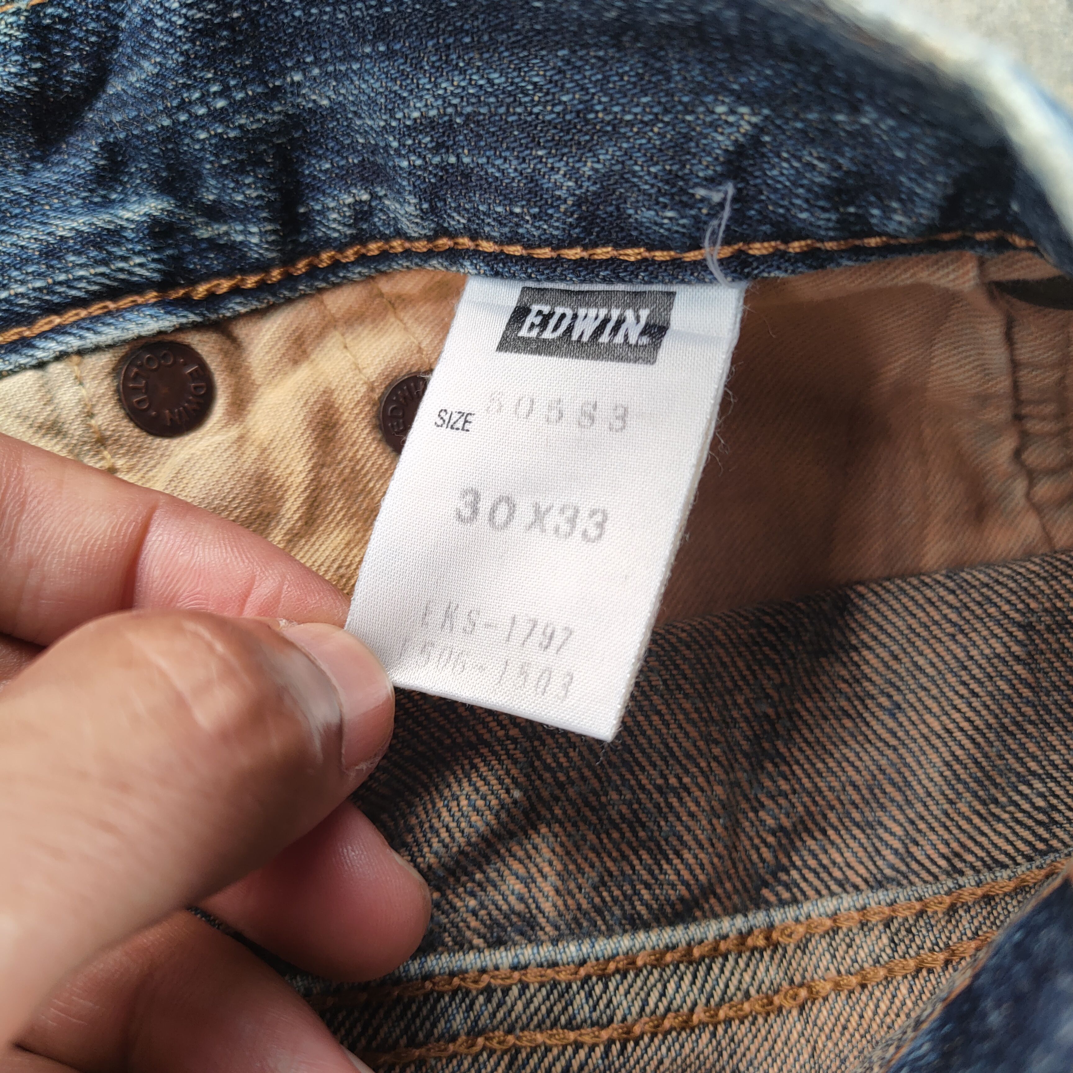 Edwin EDWIN 505 VINTAGE DISTRESSED JEANS PANTS Size US 32 / EU 48 - 11 Thumbnail