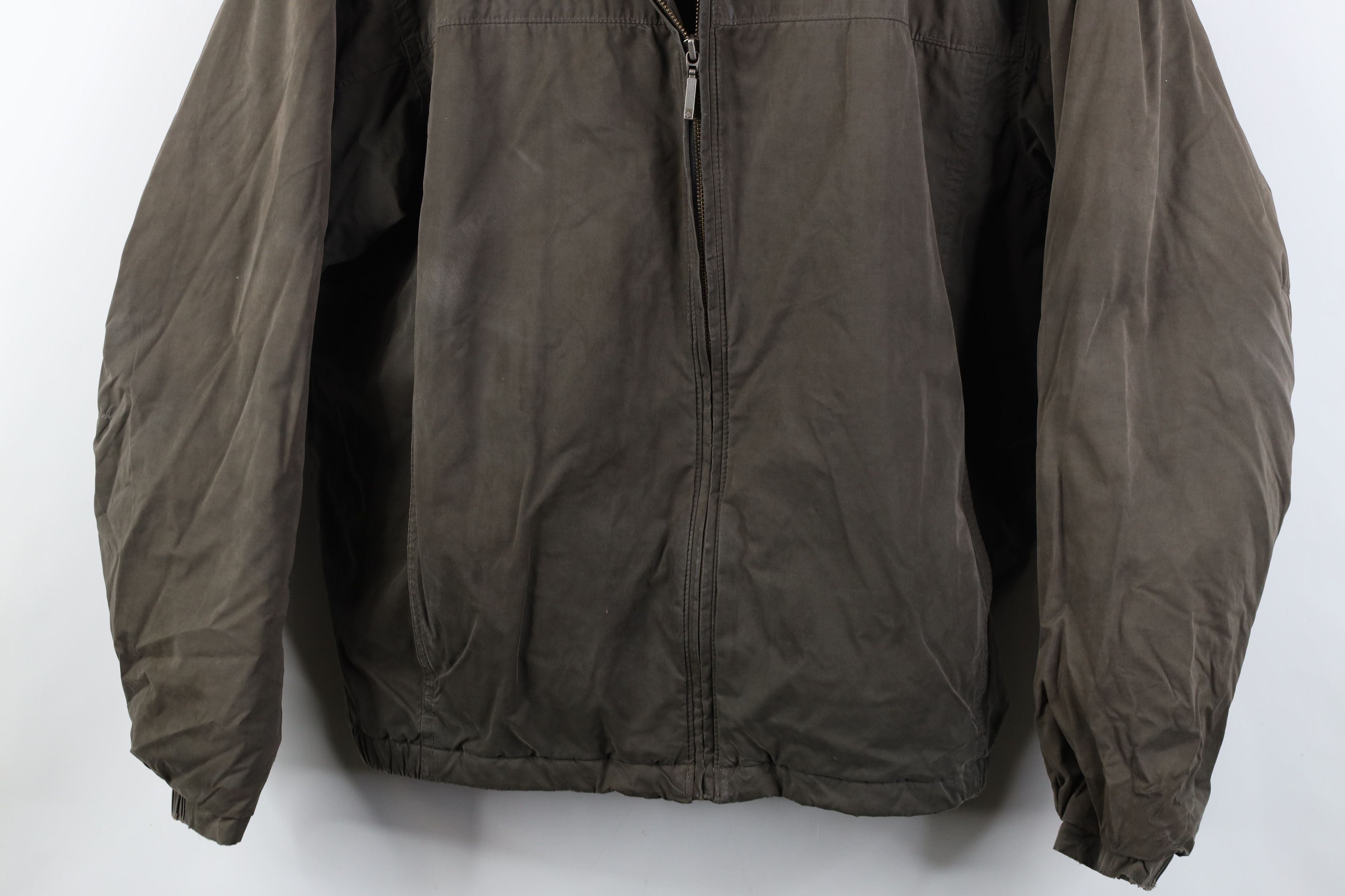 Columbia Vintage Columbia Spell Out Fleece Lined Bomber Jacket Green Size US L / EU 52-54 / 3 - 3 Thumbnail
