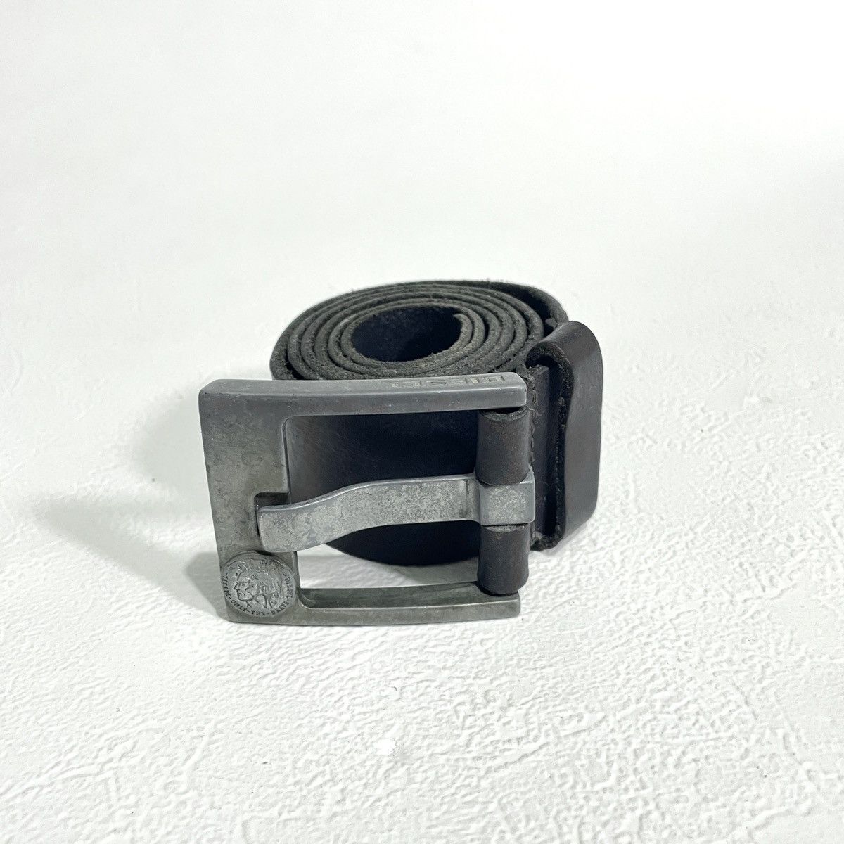 Y2K Diesel Vintage Leather Belt in Black, Men’s