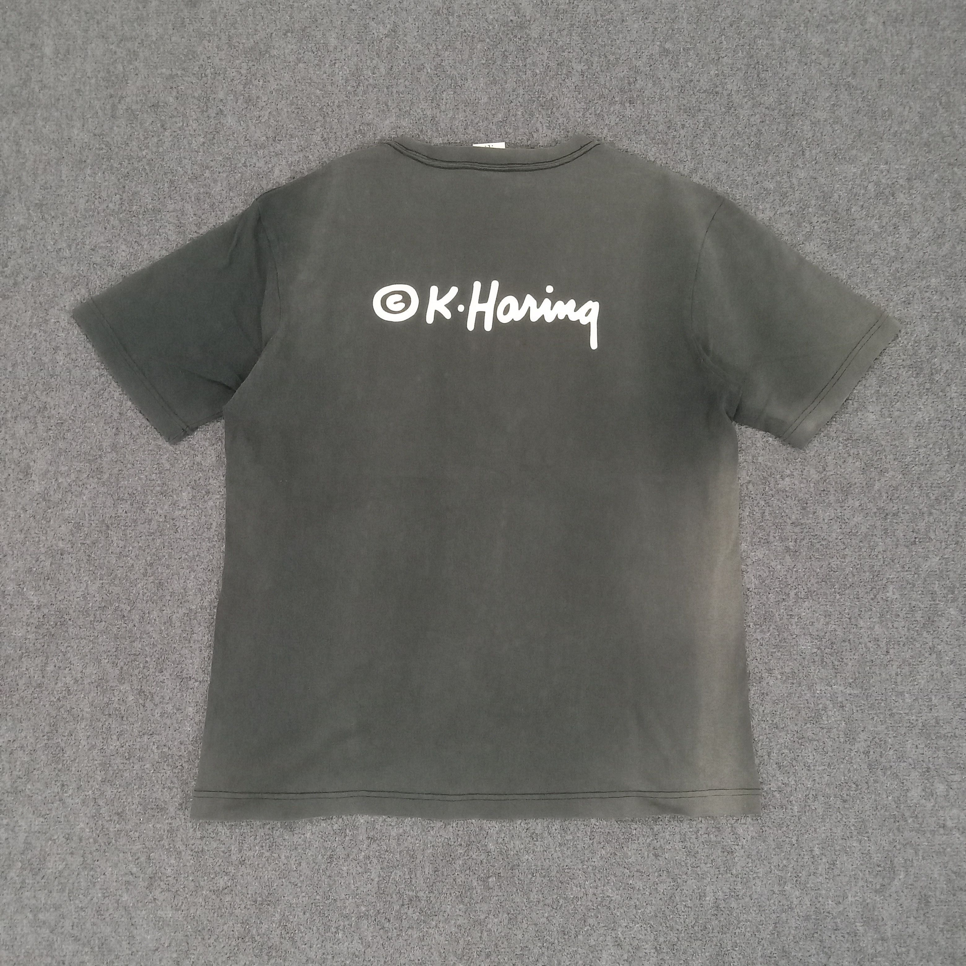 Keith Haring × Vintage Keith Haring American Designer Art Tshirt Size US L / EU 52-54 / 3 - 5 Thumbnail