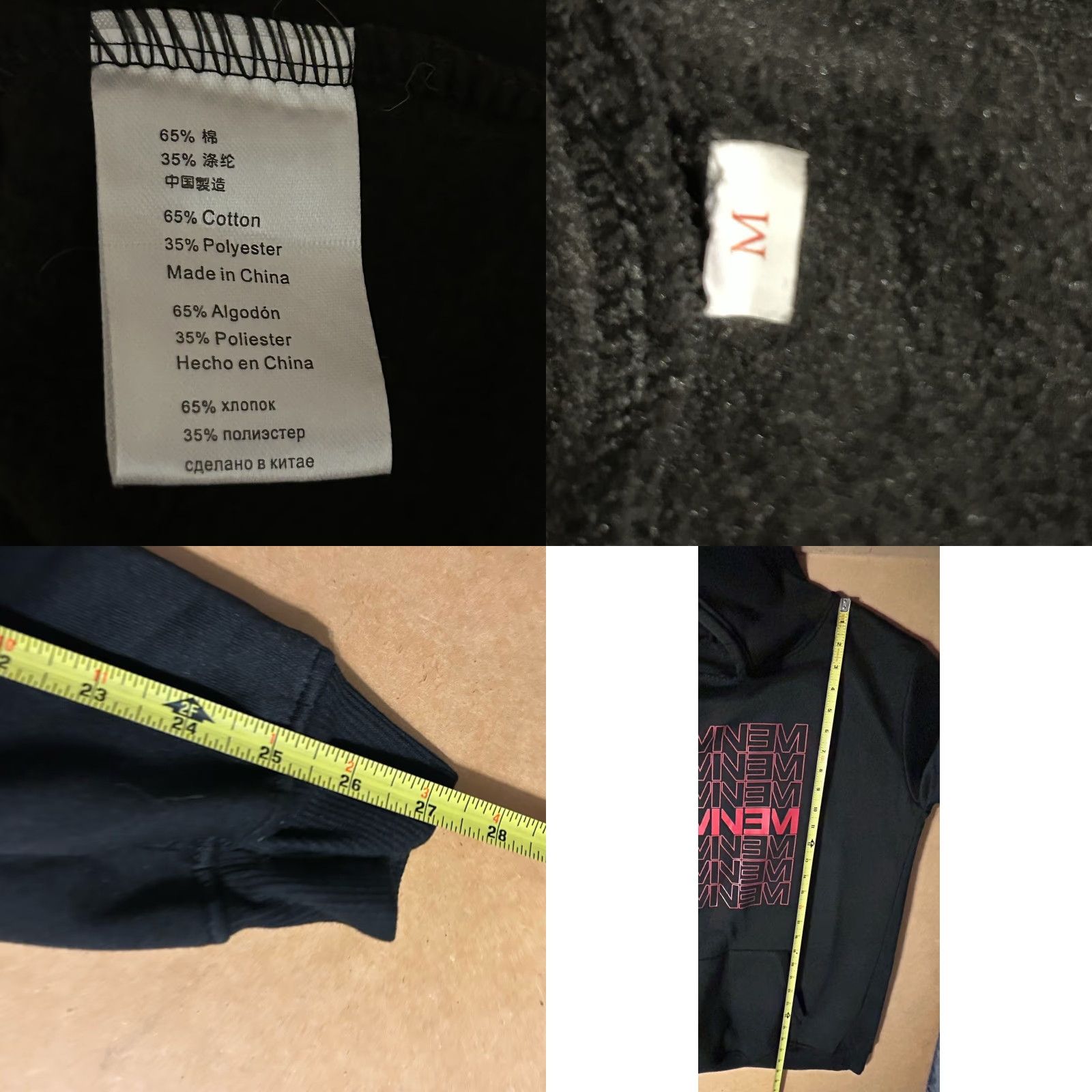 Vintage Eminem Hoodie Hip Hop Men Medium Black Red Logo Drawstrings Hooded Pockets Slim Shady Size US M / EU 48-50 / 2 - 8 Thumbnail