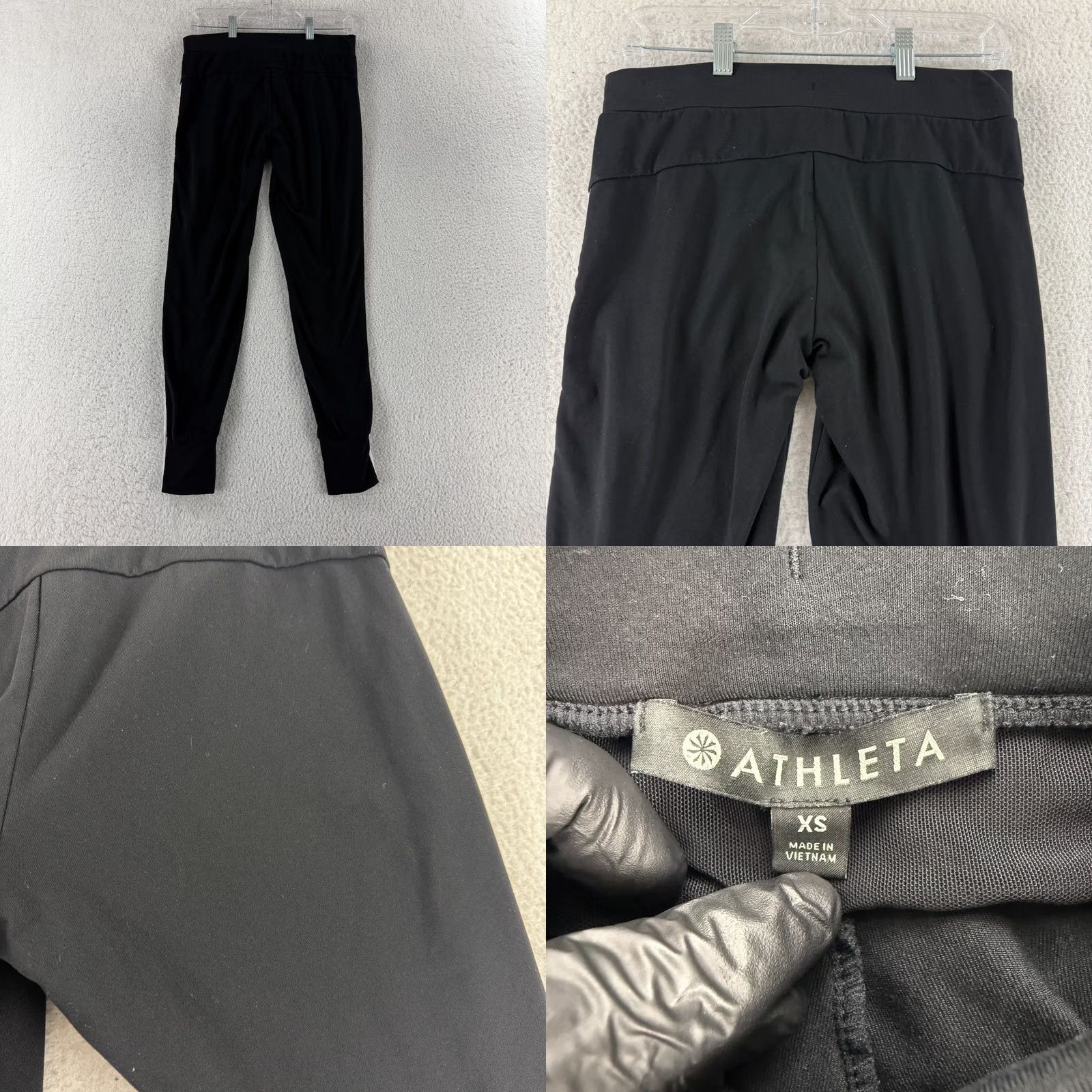 Athleta Athleta Metro Track Jogger Pants Womens XS Black Drawstring Pull On Athletic Wear Tapered Inseam 27 in Athleisure Collection Size 26" / US 2 / IT 38 - 9 Thumbnail