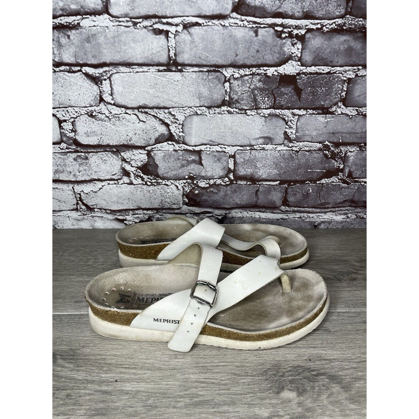 Mephisto Mephisto Womens Sandals Helen Casual Buckle Strap Toe-Post O Size US 9 / IT 39 - 9 Thumbnail