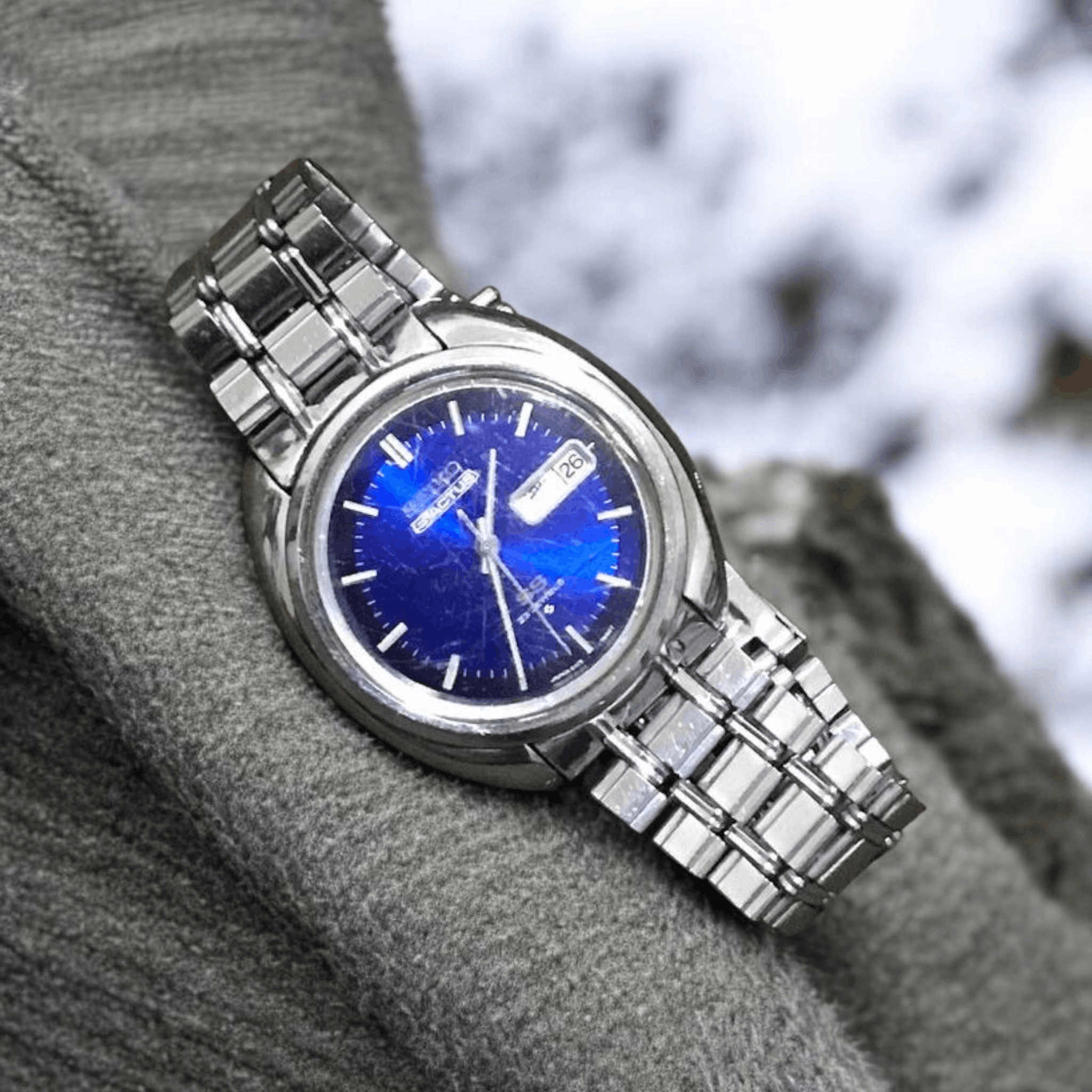 Japanese Brand × Seiko × Vintage Vintage 70's Seiko Actus 6106-7470 Automatic Blue Dial Size ONE SIZE - 1 Thumbnail