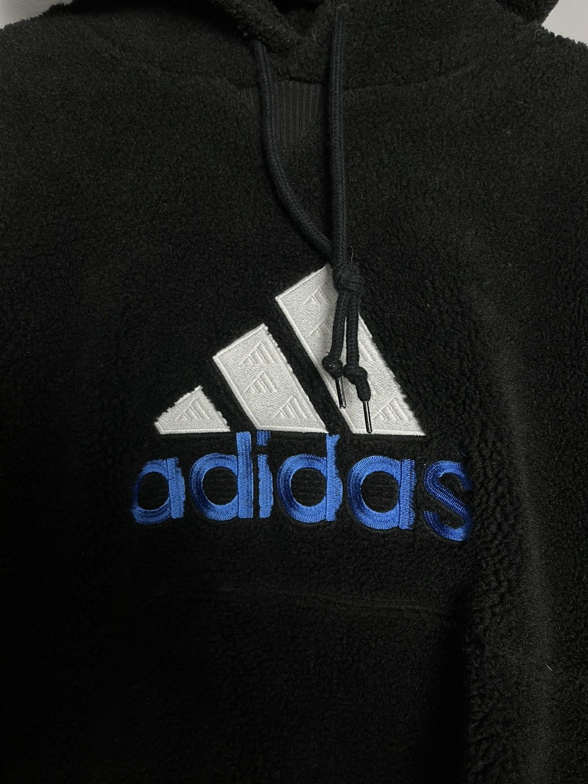 Adidas × Vintage Vintage adidas polar hoodie big logo y2k Size US M / EU 48-50 / 2 - 2 Thumbnail