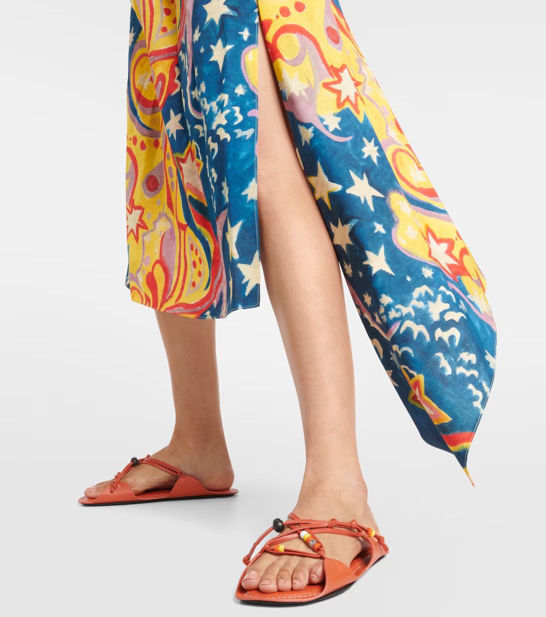 Marni o1srvl11e0624 Leather Sandals in Red Size US 7.5 / IT 37.5 - 4 Thumbnail