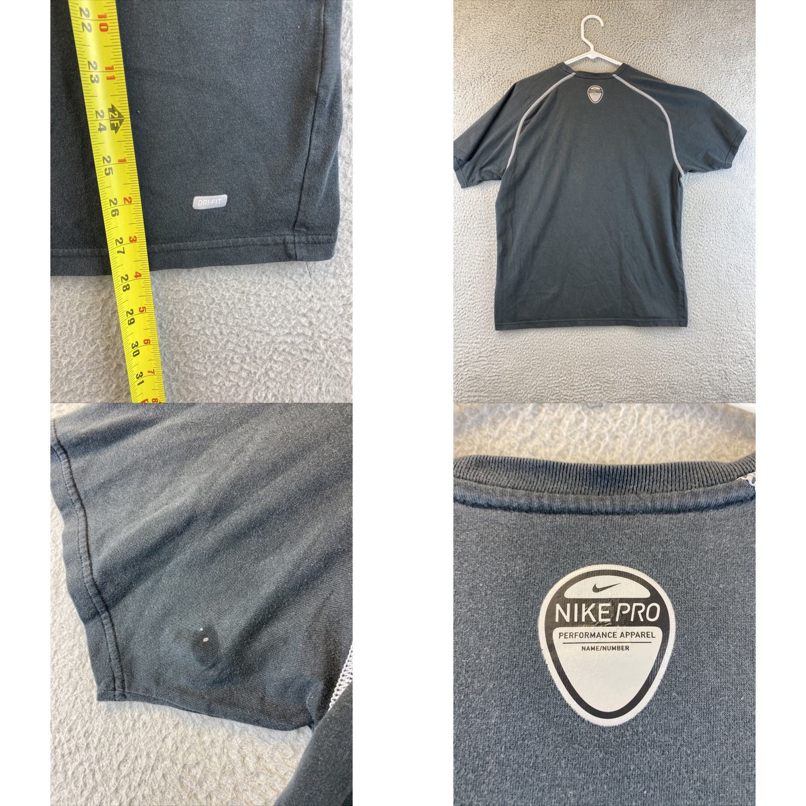 Nike Nike Men's T-Shirt Crew Neck Short Sleeve Athletic Logo 89-15 Black M Size US M / EU 48-50 / 2 - 8 Thumbnail
