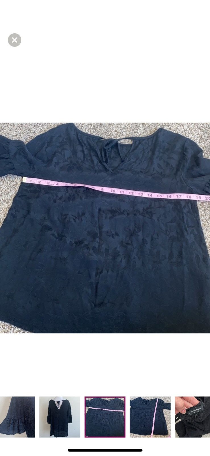 Lucky Brand Lucky brand medium black bell sleeves blouse Size M / US 6-8 / IT 42-44 - 5 Thumbnail