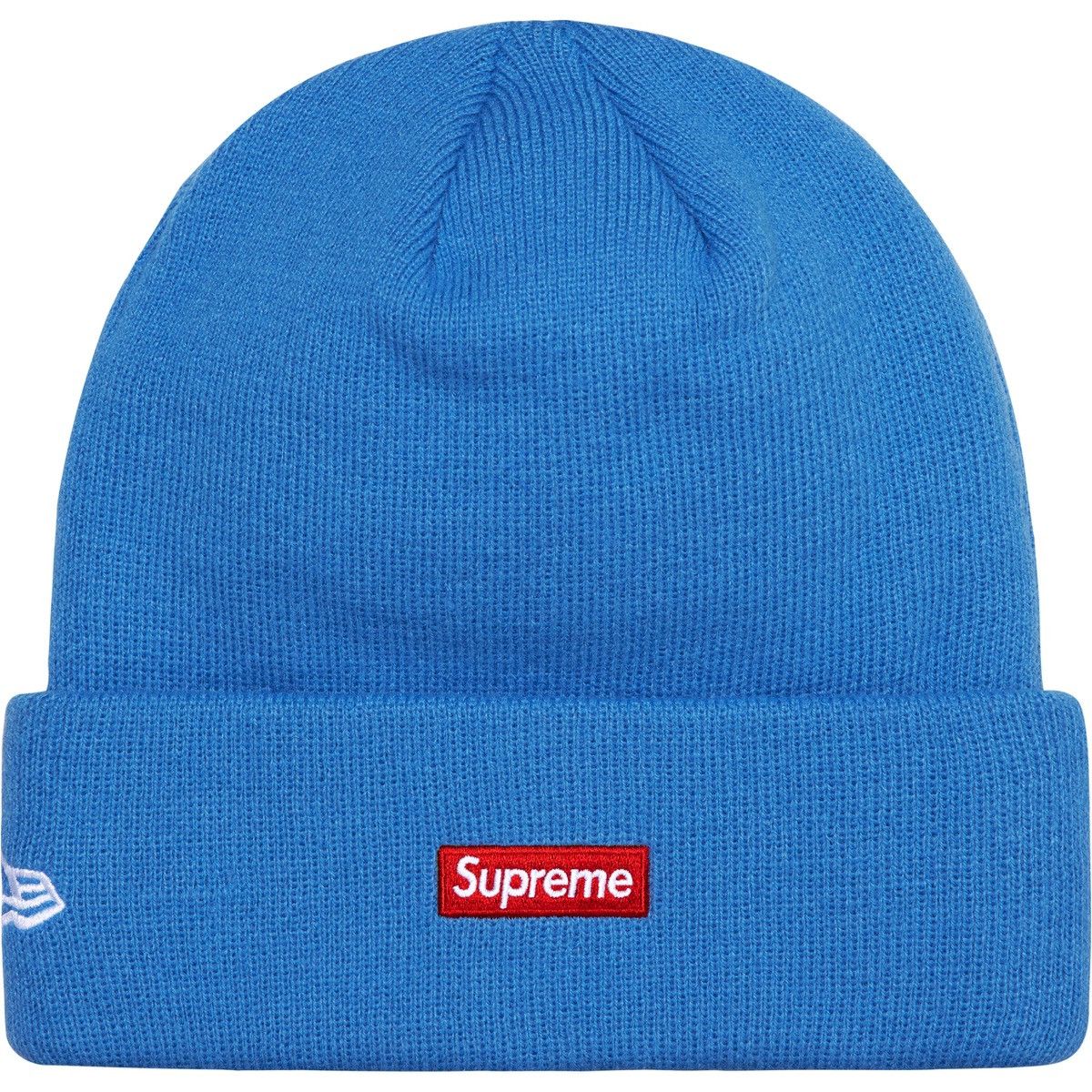 Hypebeast Supreme New Era S Logo Beanie Dark Royal Blue FW24 DS Size ONE SIZE - 2 Thumbnail