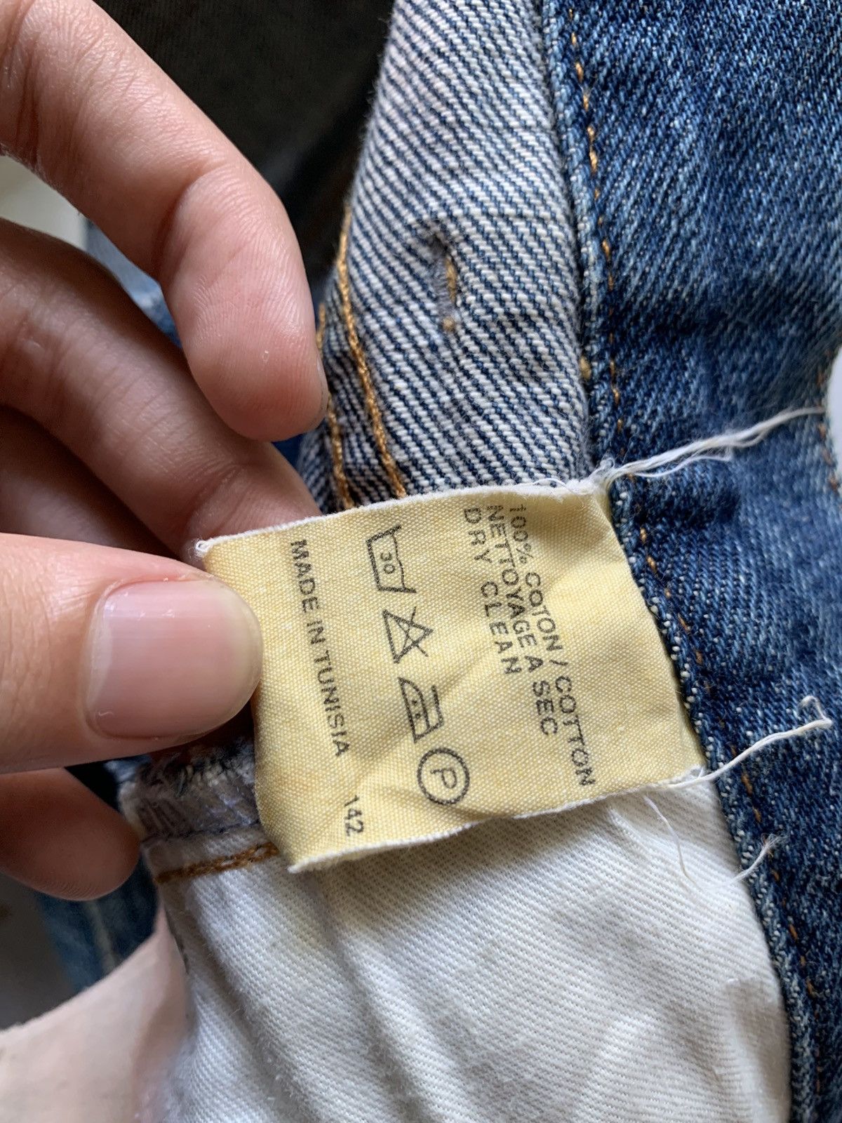 A.P.C. A.P.C SELVEDGE FADED & RUSTY JAPANESE DISTRESSED DENIM Size US 29 - 17 Thumbnail