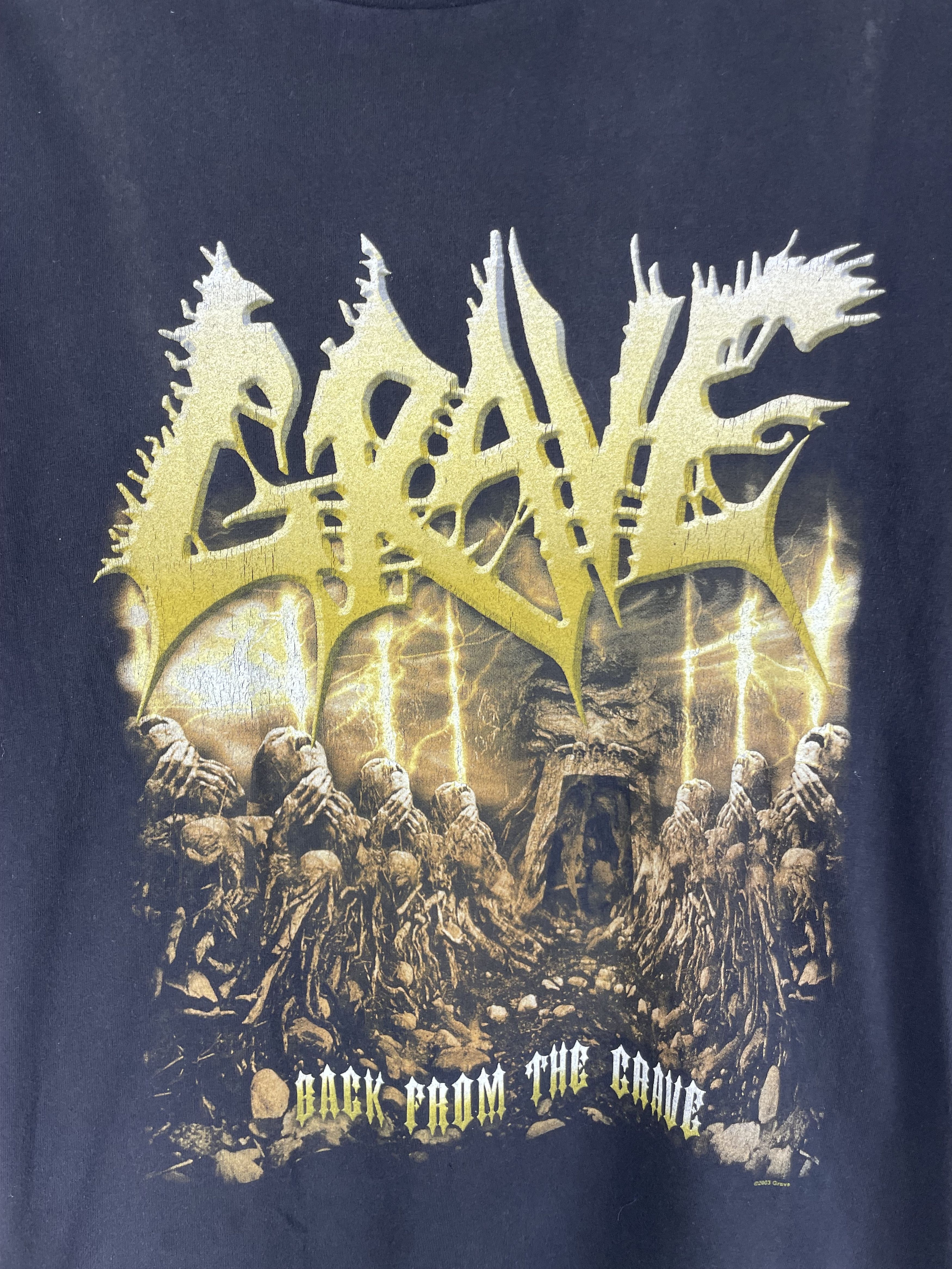 Band Tees Vintage Band Tee Grave 2003 Size US L / EU 52-54 / 3 - 3 Thumbnail