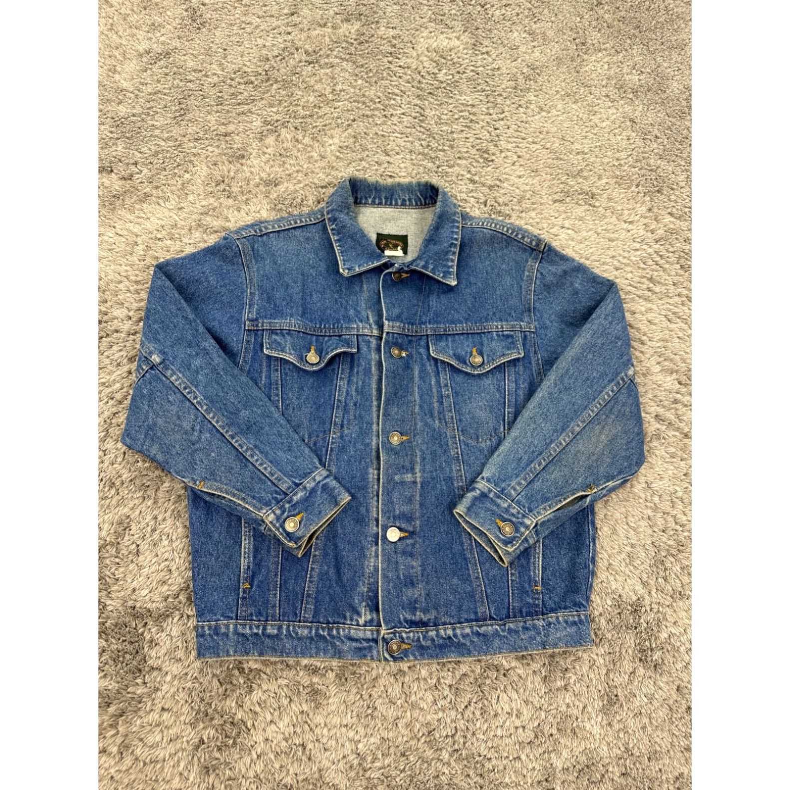 Vintage 1990s Charter hotsell Club Quilted Denim Jacket