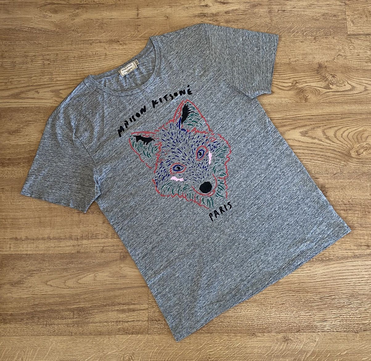 Maison Kitsune Maison Kitsune Big Logo Tee x Vintage x Luxury Size US M / EU 48-50 / 2 - 2 Thumbnail