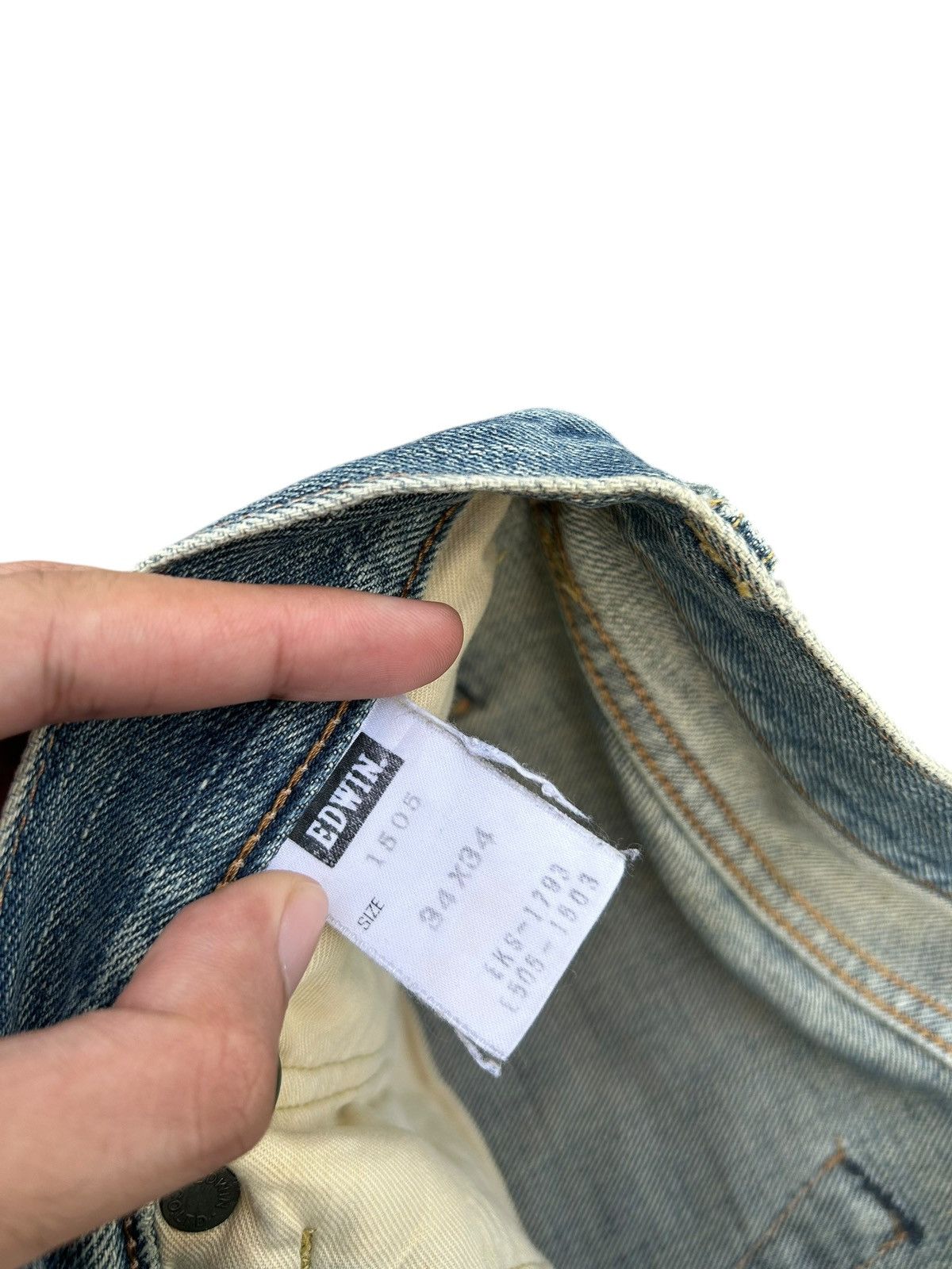 Kapital Thrashed Vintage Edwin 505 Selvedge Dirty Denim Jeans Size US 35 - 9 Thumbnail