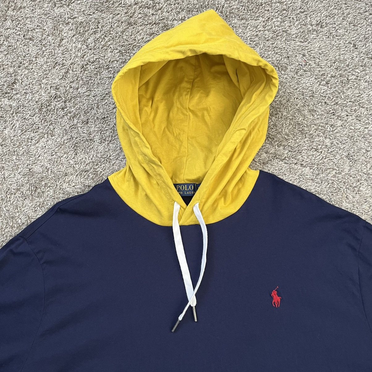 Polo Ralph Lauren 🔴Polo Ralph Lauren Longsleeves Shirt Size XL Hood Navy Size US XL / EU 56 / 4 - 4 Thumbnail