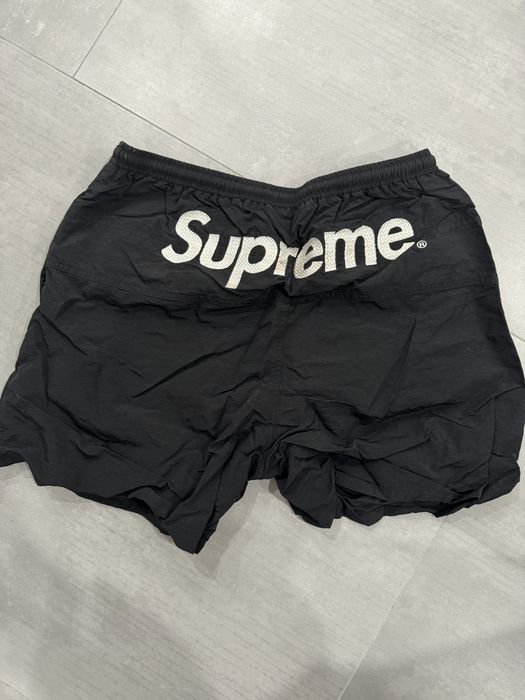 Supreme split store logo water shorts