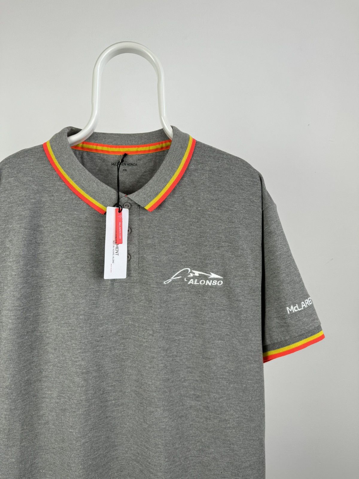 Malcolm McLaren McLaren Honda Fernando Alonso 14 Number Polo Size US XXL / EU 58 / 5 - 2 Thumbnail