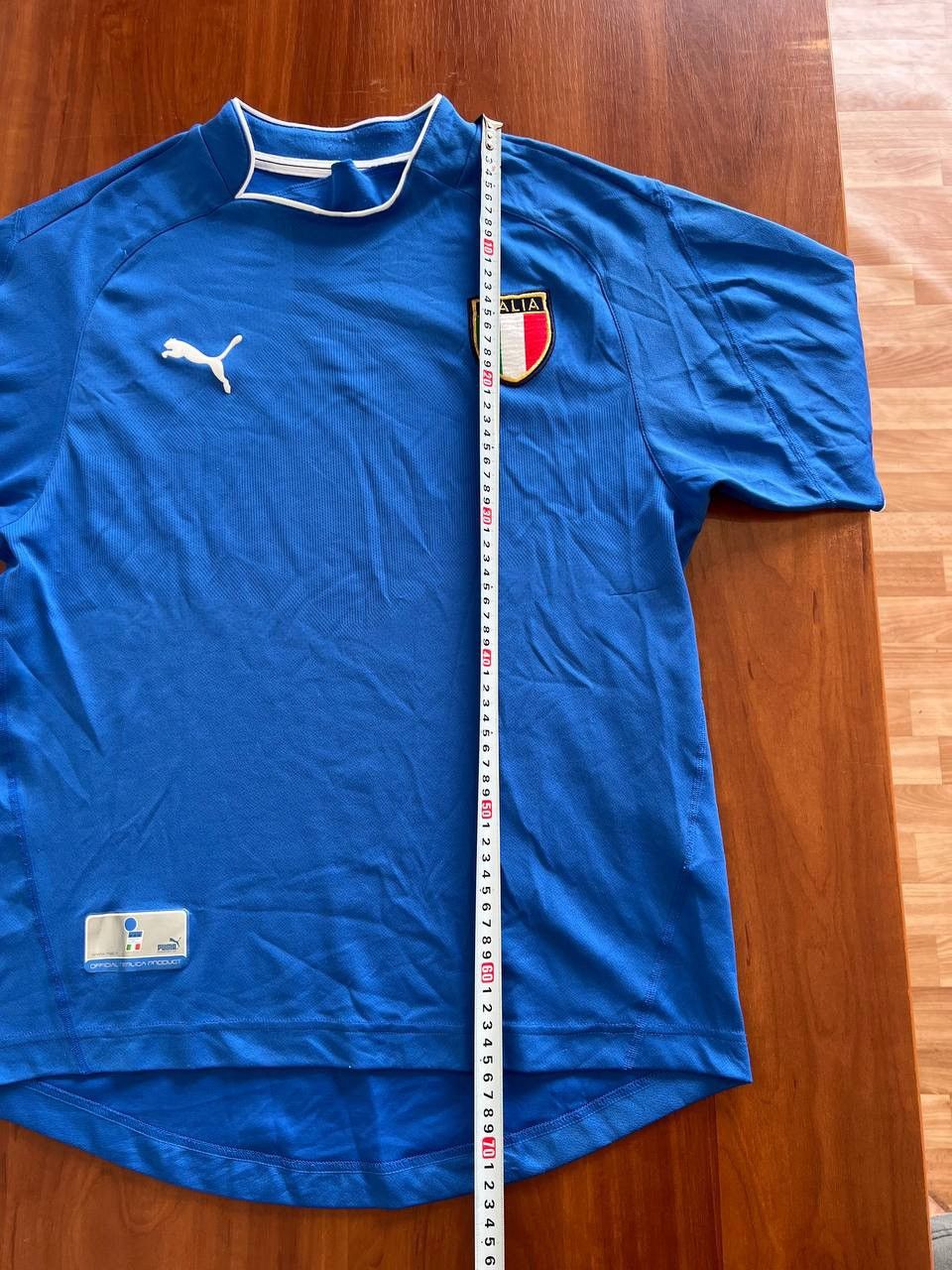 Puma 2003/04 ITALY(ITALIA) NATIONAL TEAM SOCCER JERSEY SHIRT L Size US L / EU 52-54 / 3 - 15 Thumbnail