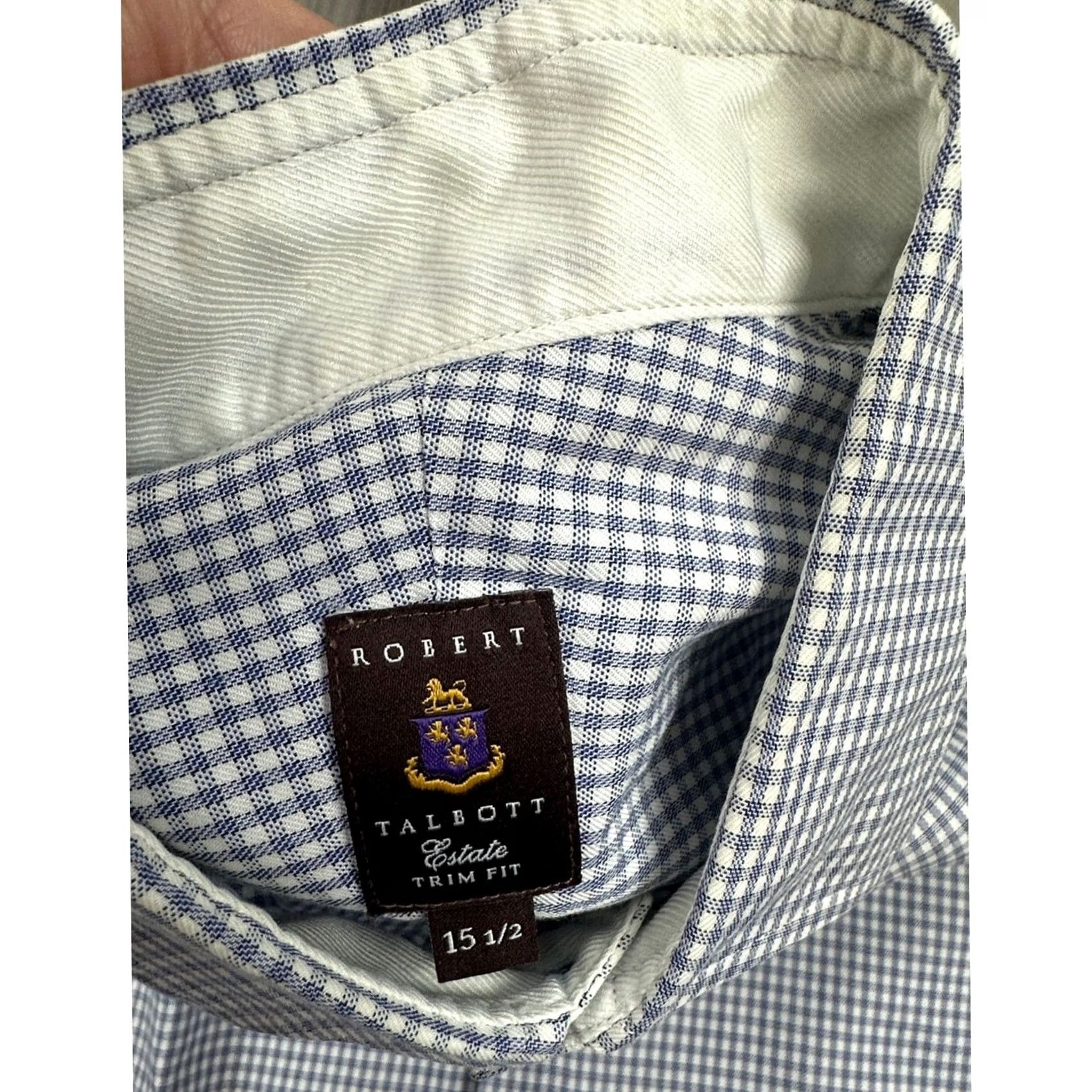 Robert Talbott Robert Talbott Estate Plaid Long Sleeve Button Down Shirt M Navy Blue White - 15.5 Mens Size US M / EU 48-50 / 2 - 6 Thumbnail
