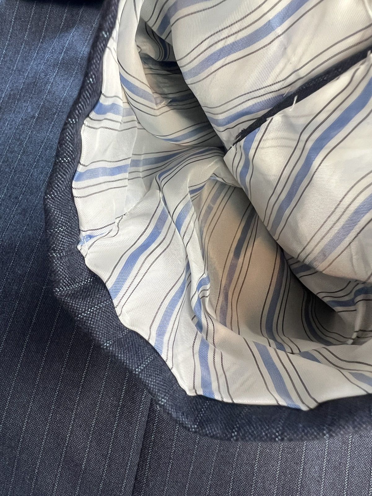 Brioni Brioni NM COLOSSE Suit –Navy Tonal Pinstripe – Wool & Silk Size 42R - 5 Thumbnail