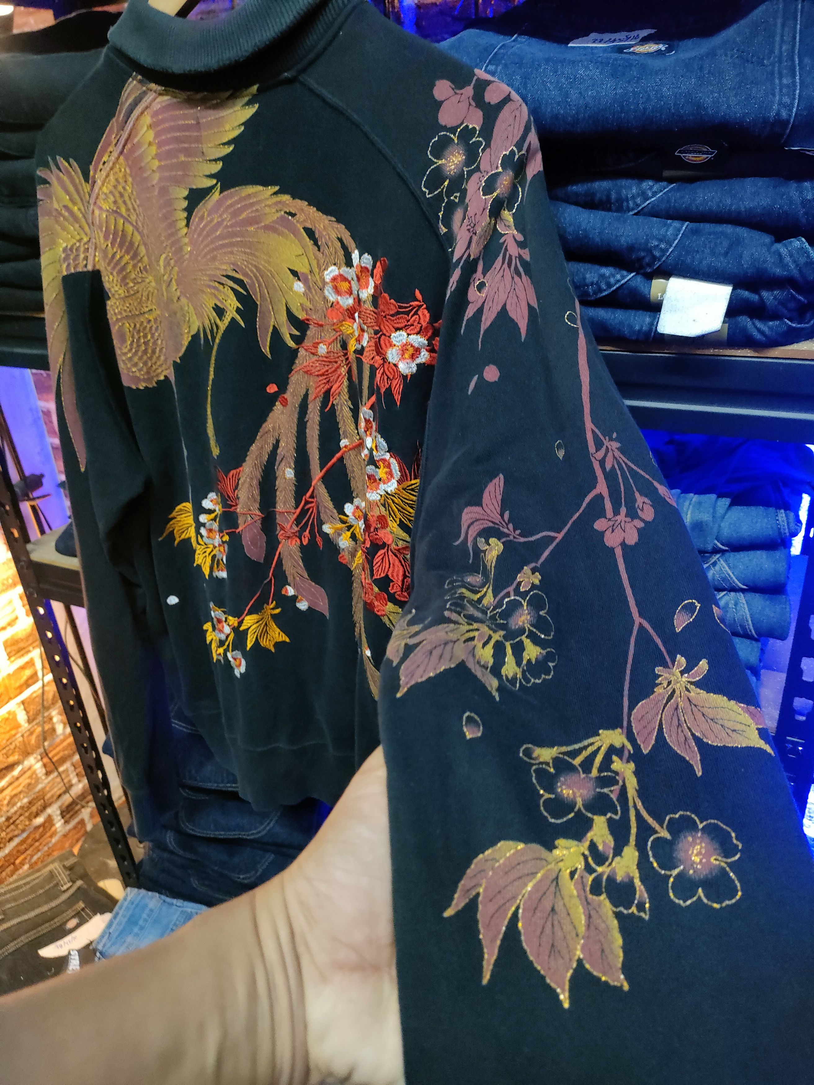 Japanese Brand Karakuri Phoenix Sweater Size US L / EU 52-54 / 3 - 3 Thumbnail