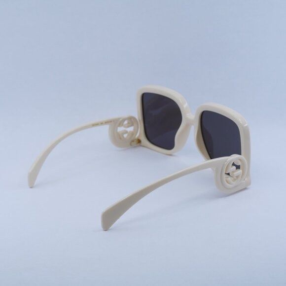 Gucci 🕶️ New Gucci GG1326S 009 Sunglasses - Ivory Frame Size ONE SIZE - 10 Thumbnail
