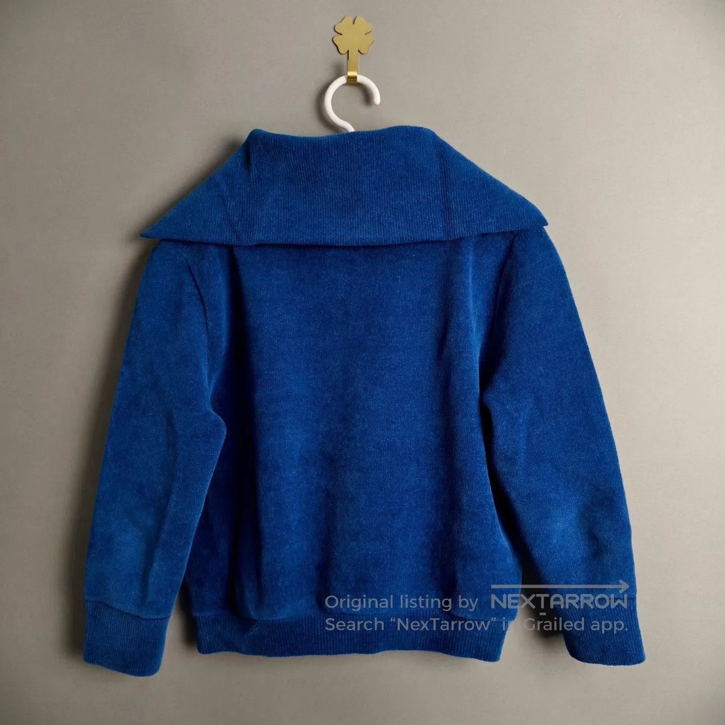Louis Vuitton Louis Vuitton Blue Fleece Sailor Collar Half-Zip Top| Size S / US 4 / IT 40 - 2 Thumbnail
