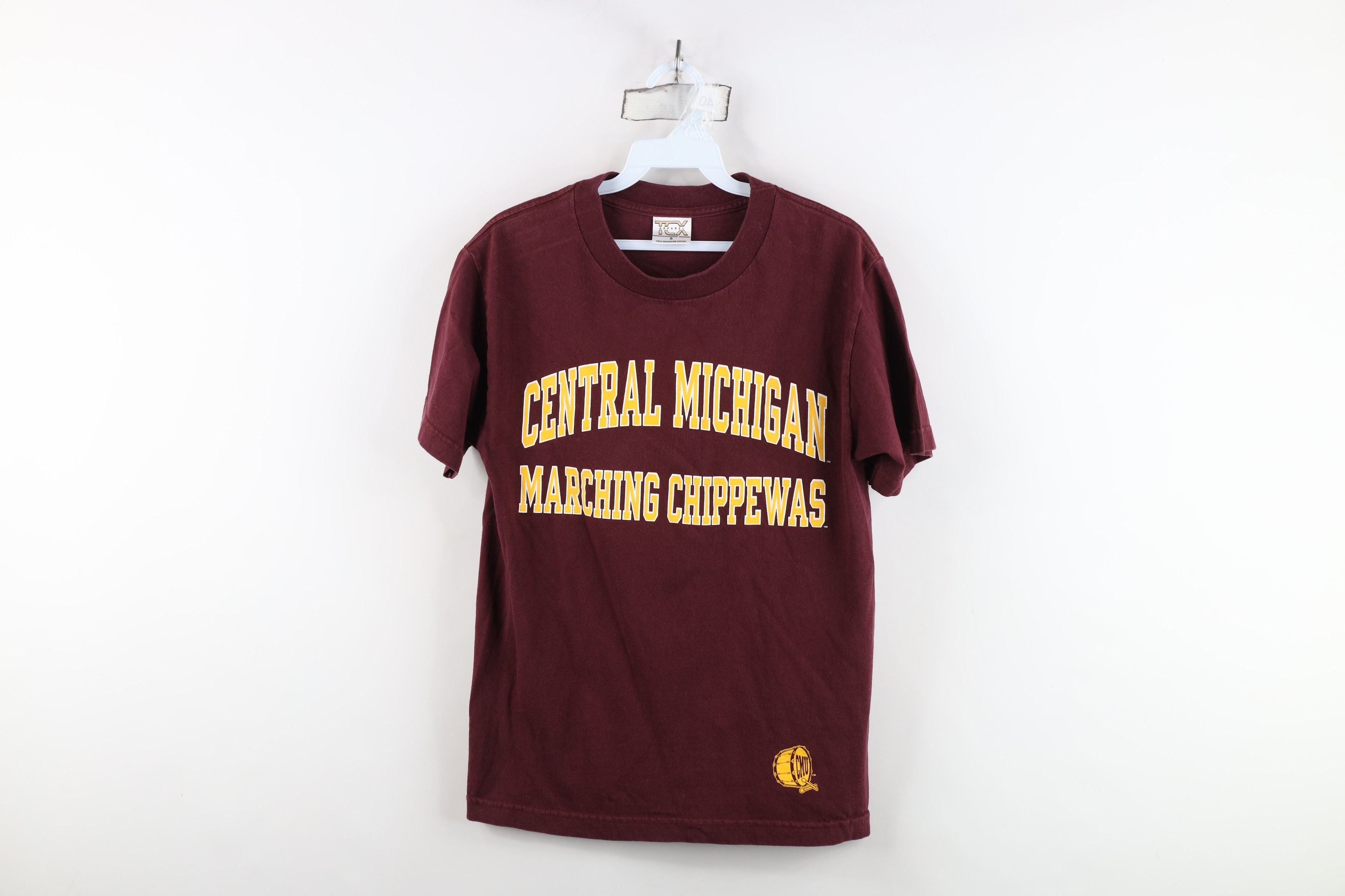 Vintage Vintage 90s Michigan University Marching Band T-Shirt Cotton Size US S / EU 44-46 / 1 - 1 Thumbnail