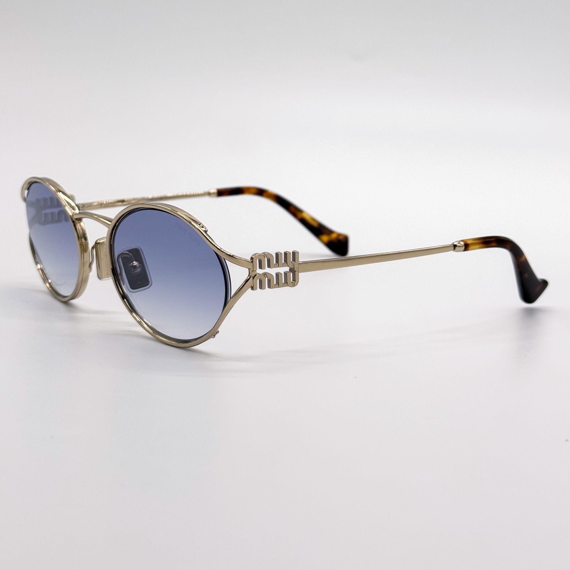 Miu Miu NEW MIU MIU SUNGLASSES MU52YS ZVN80O BLUE MU 52YS, SMU 52Y Size ONE SIZE - 7 Thumbnail