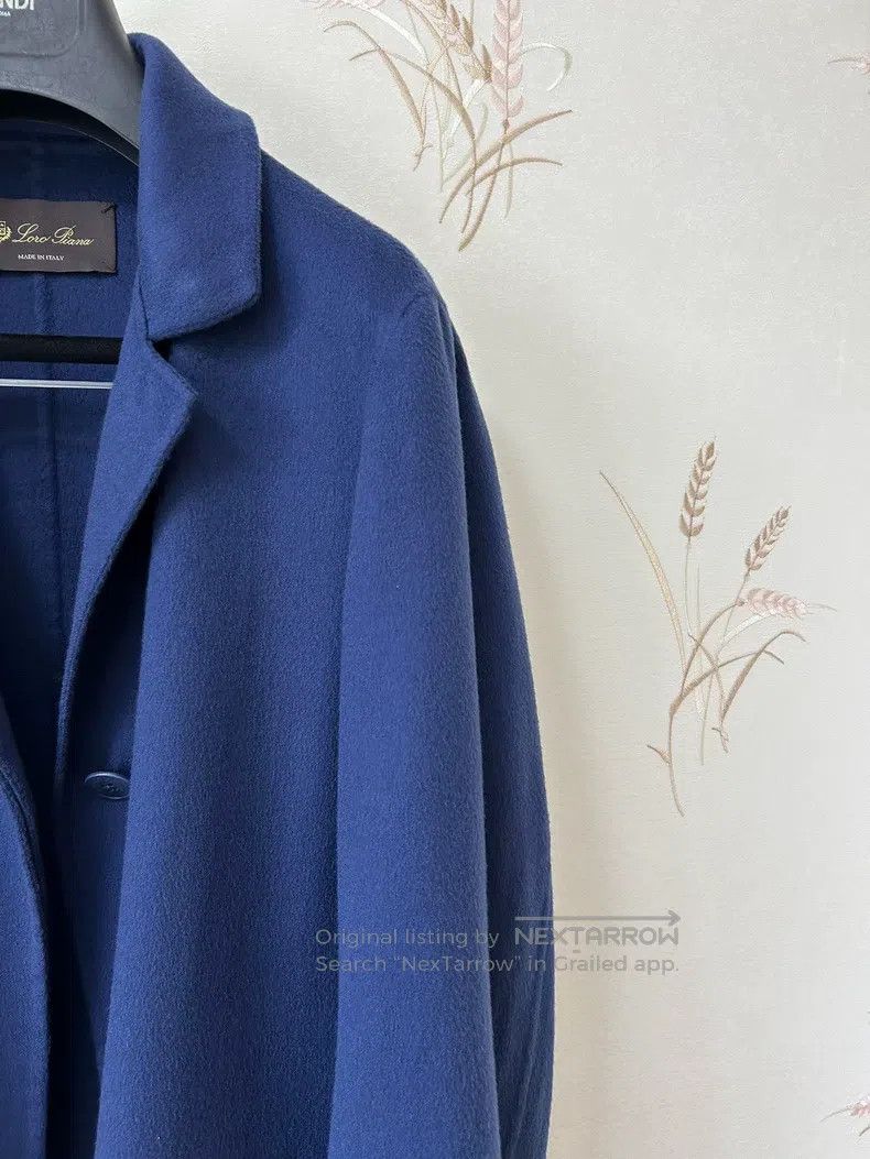 Loro Piana LORO PIANA Elegant deep blue double-sided cashmere coat Size M / US 6-8 / IT 42-44 - 5 Thumbnail