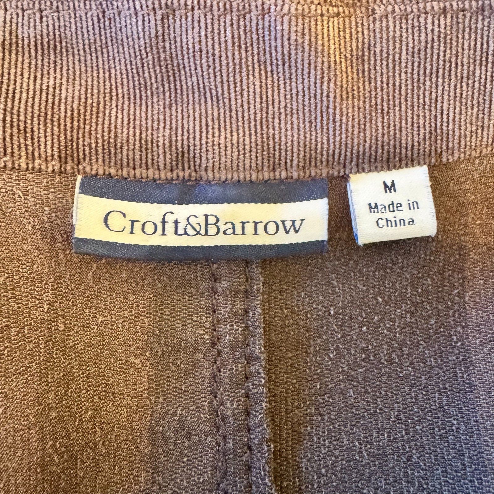 Croft & Barrow Croft & Barrow Jacket Womens M Brown Corduroy Blazer Button Size M / US 6-8 / IT 42-44 - 7 Thumbnail