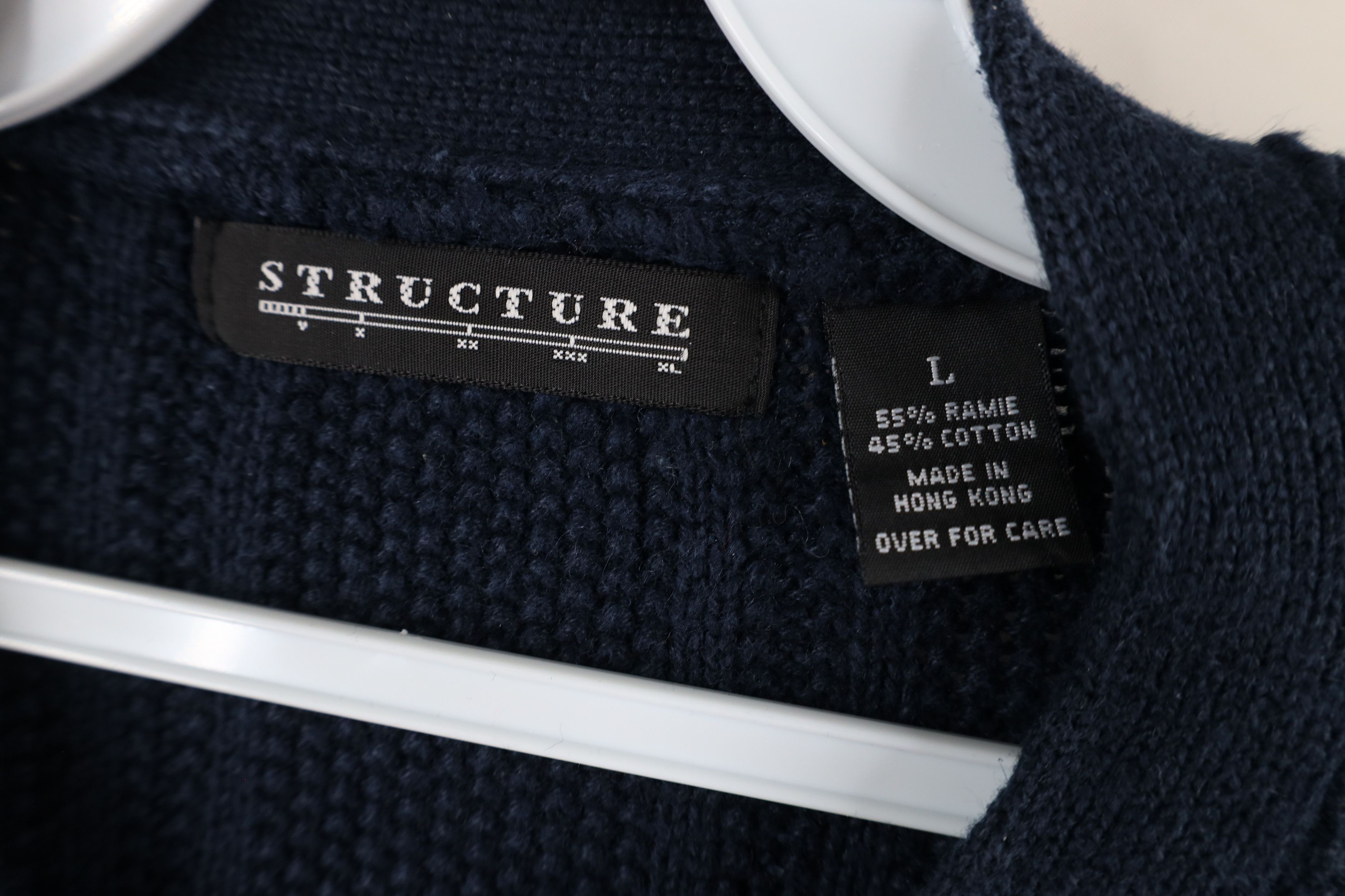 Vintage Vintage 90s Streetwear Heavyweight Knit Henley Sweater Size US L / EU 52-54 / 3 - 4 Thumbnail