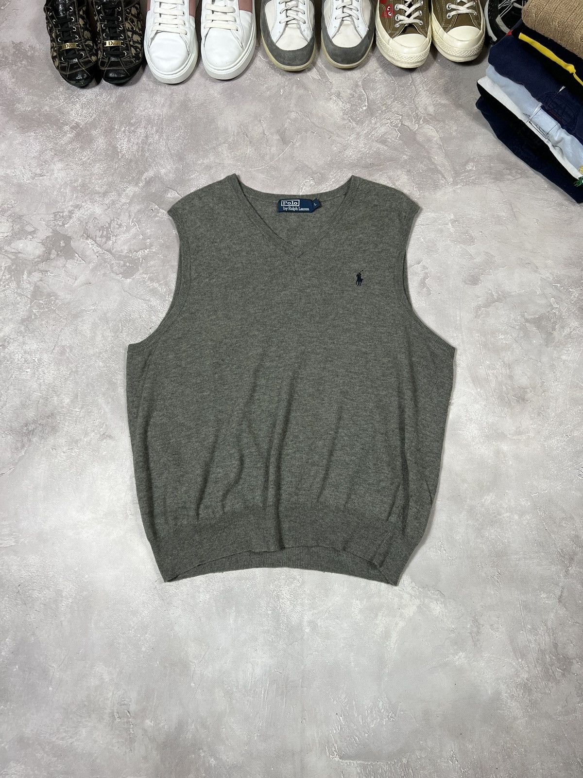 Vintage Vintage Polo Ralph Lauren Merino Wool West Size US L / EU 52-54 / 3 - 2 Thumbnail