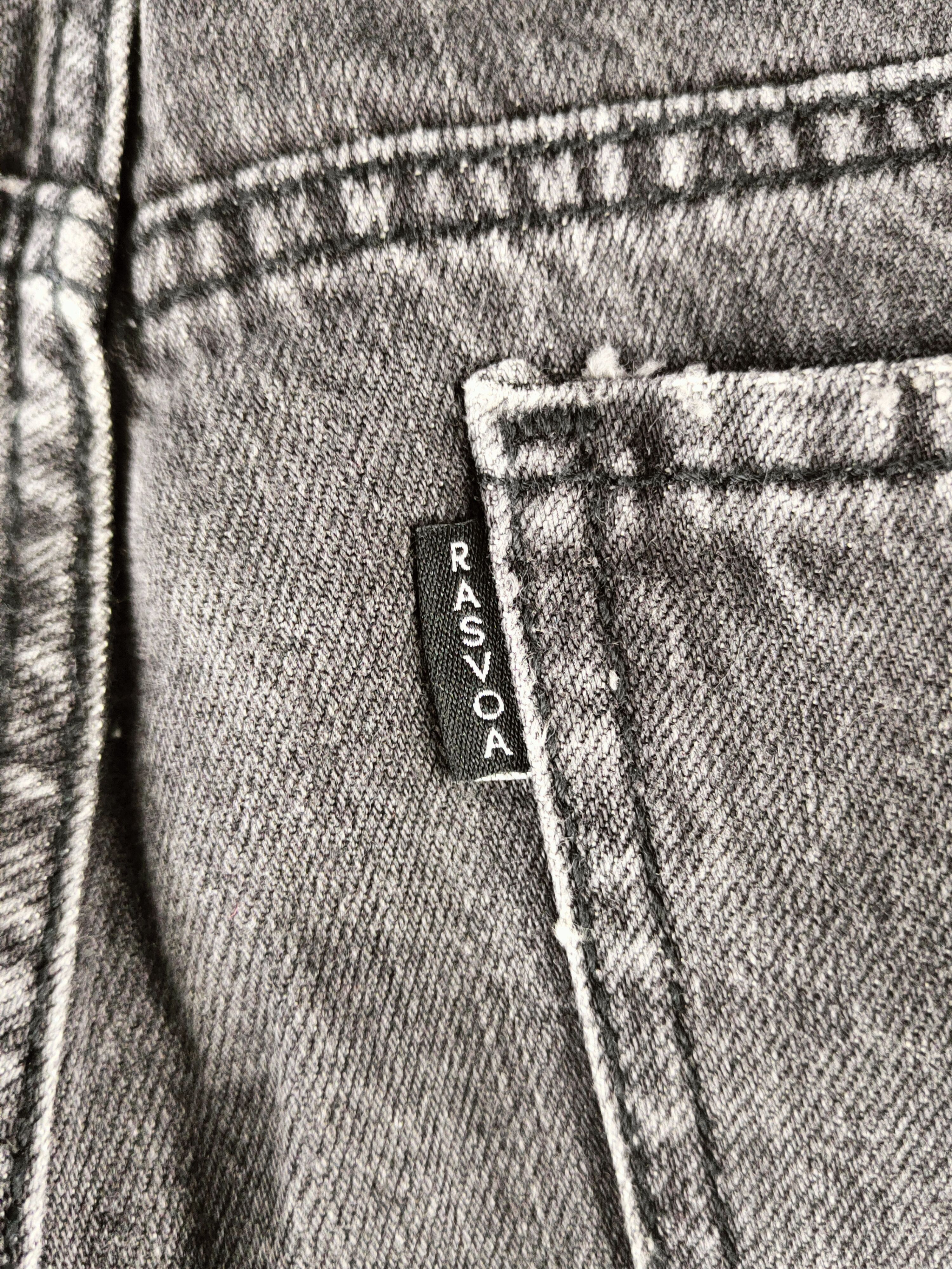 Japanese Brand DL Rasvoa Black Distressed Ripped Skinny Jeans #46-965 Size US 28 / EU 44 - 10 Thumbnail